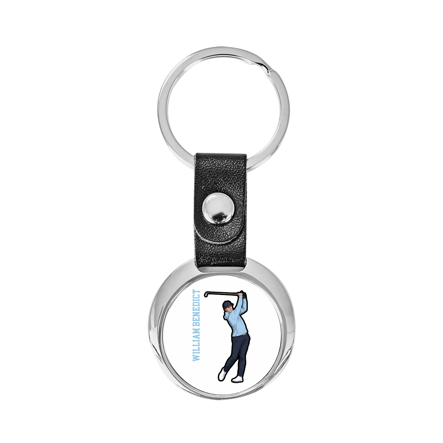 Key Chain — Name Vertical in Classic