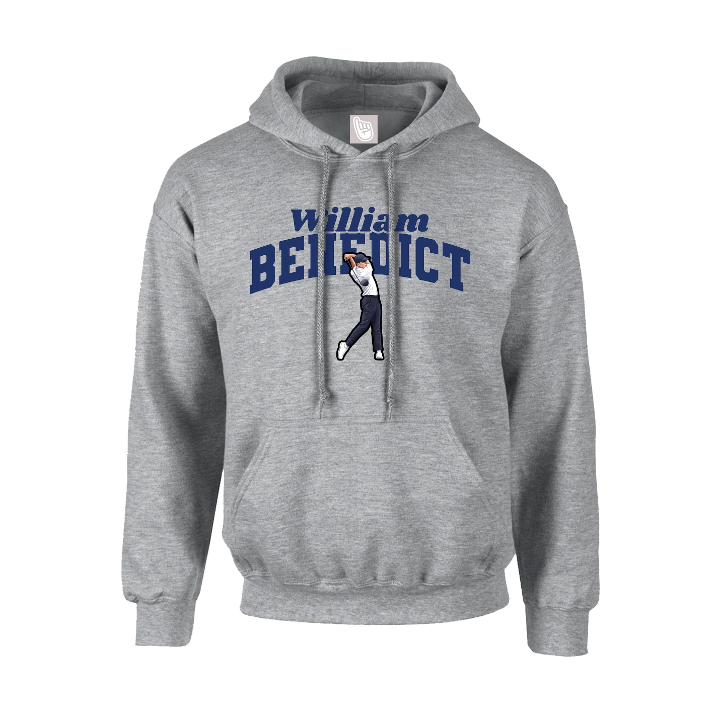 Youth Hoodie — Signature Arch in Grey