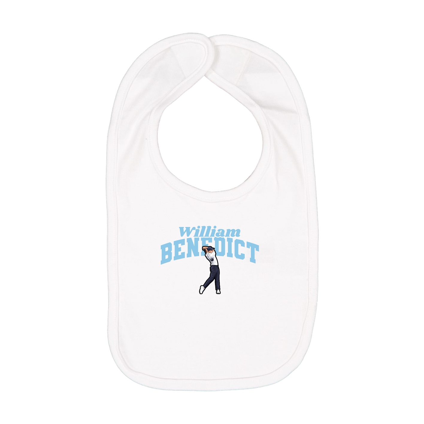 Infant Bib — Signature Arch in White