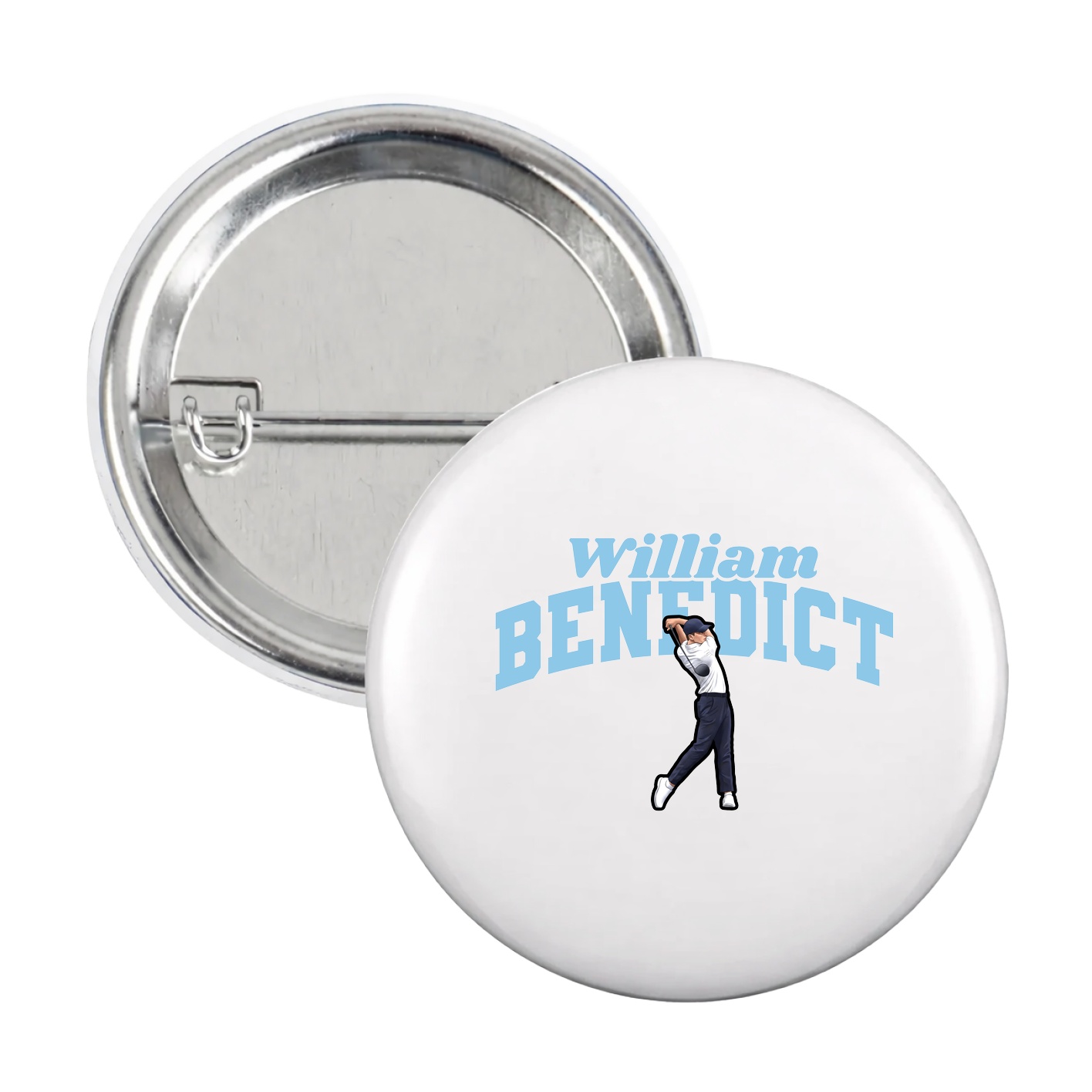 Game Day Button — Signature Arch in White