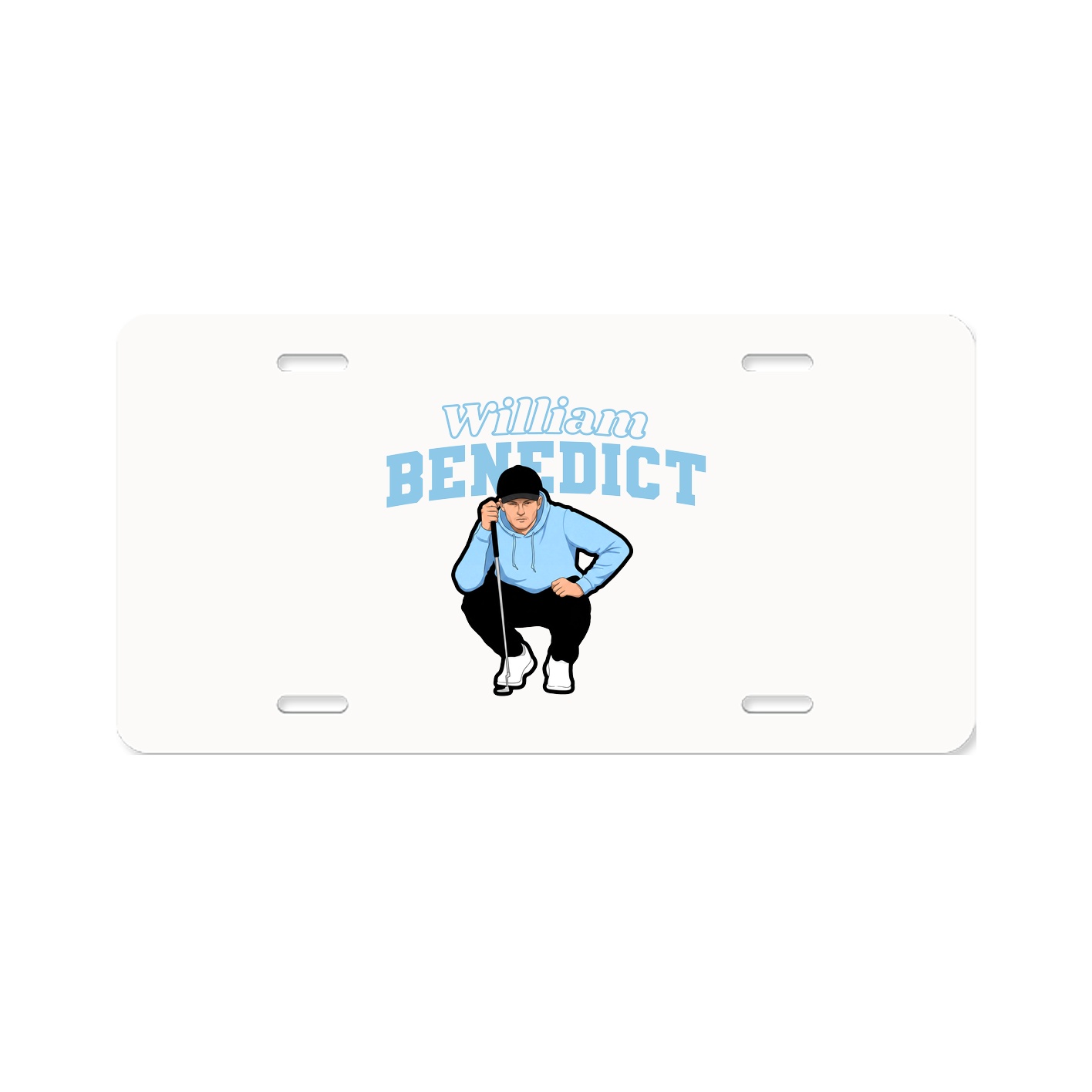 License Plate — Name Arch in Classic