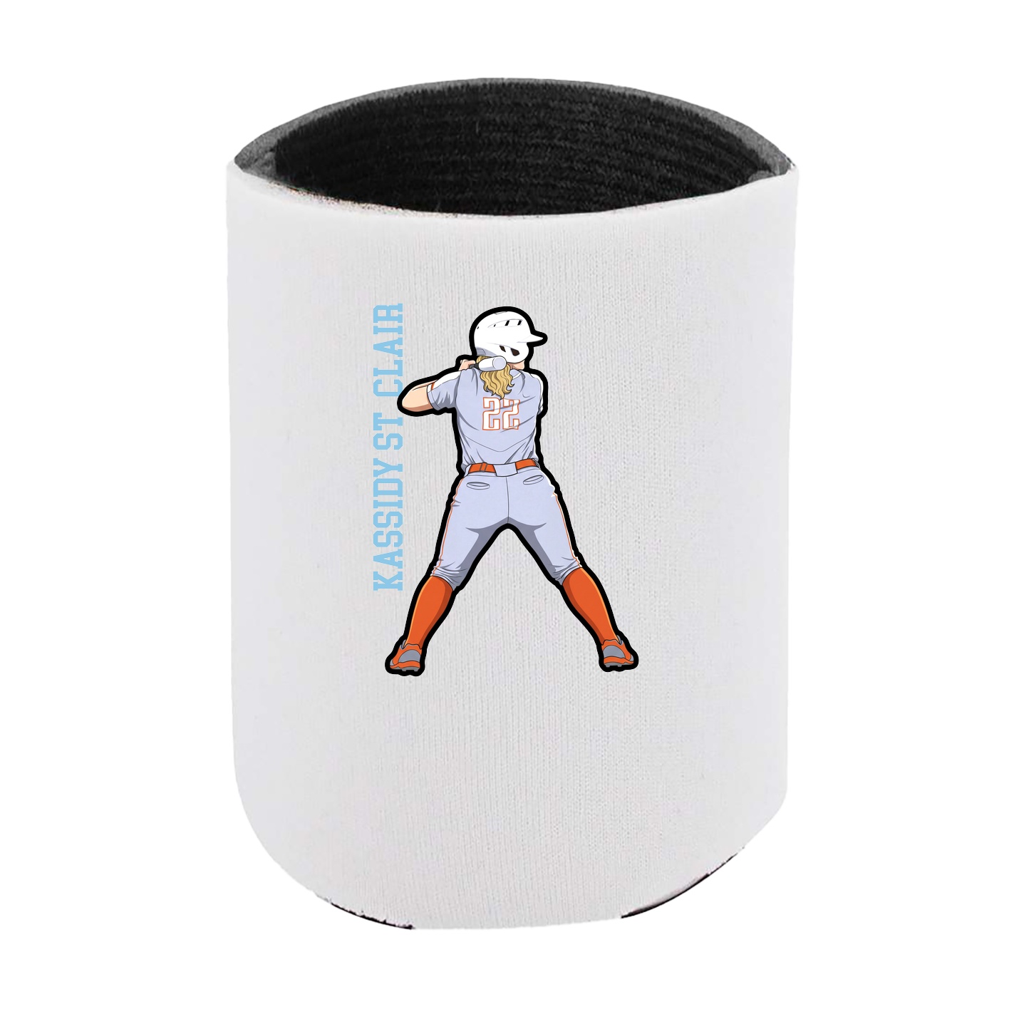 Can Holder — Name Vertical in White