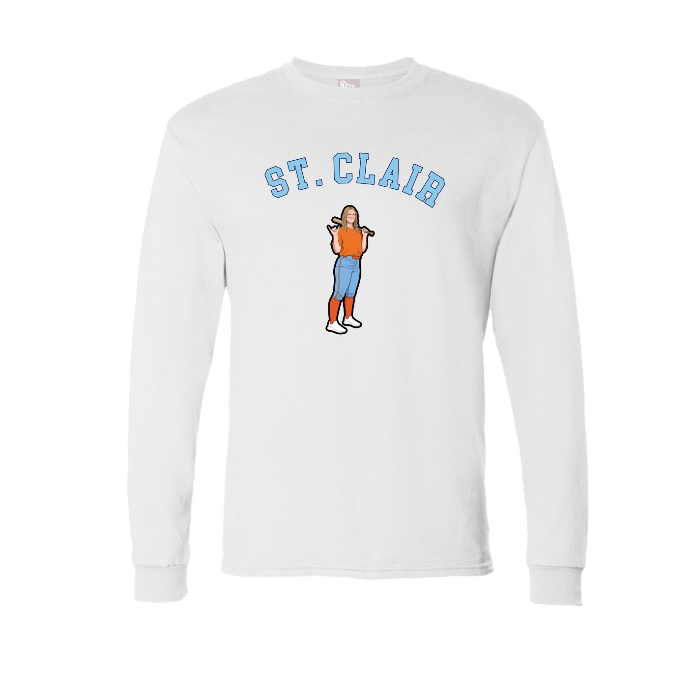 Long Sleeve Tee — Shirsey Arch in White
