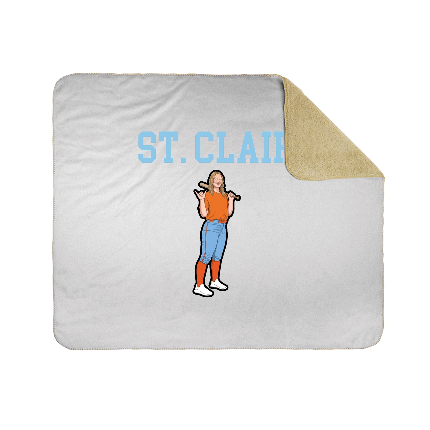 Throw Blanket — Shirsey in White