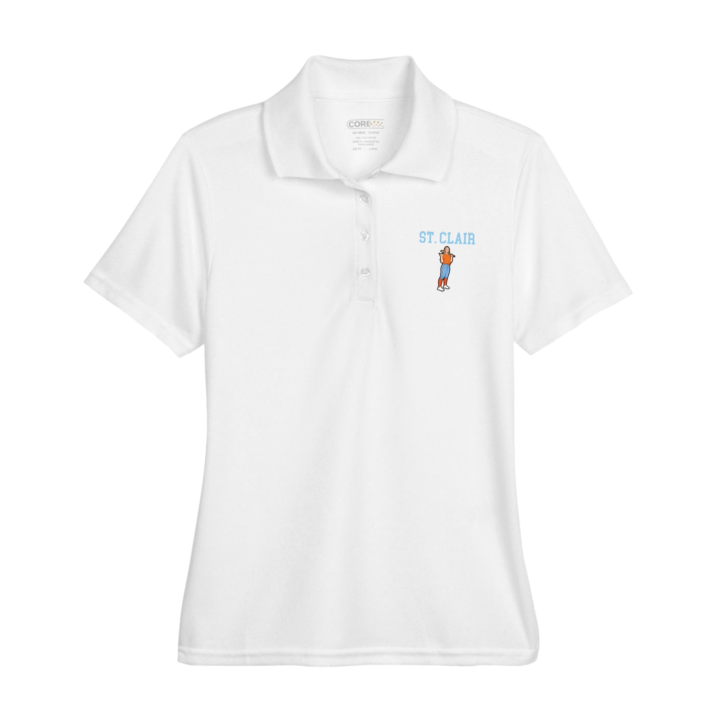 Womens Performance Polo — Shirsey in White