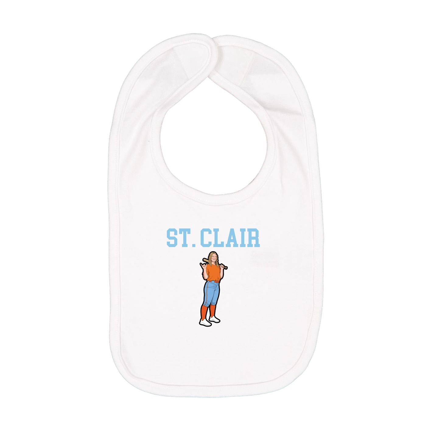 Infant Bib — Shirsey in White