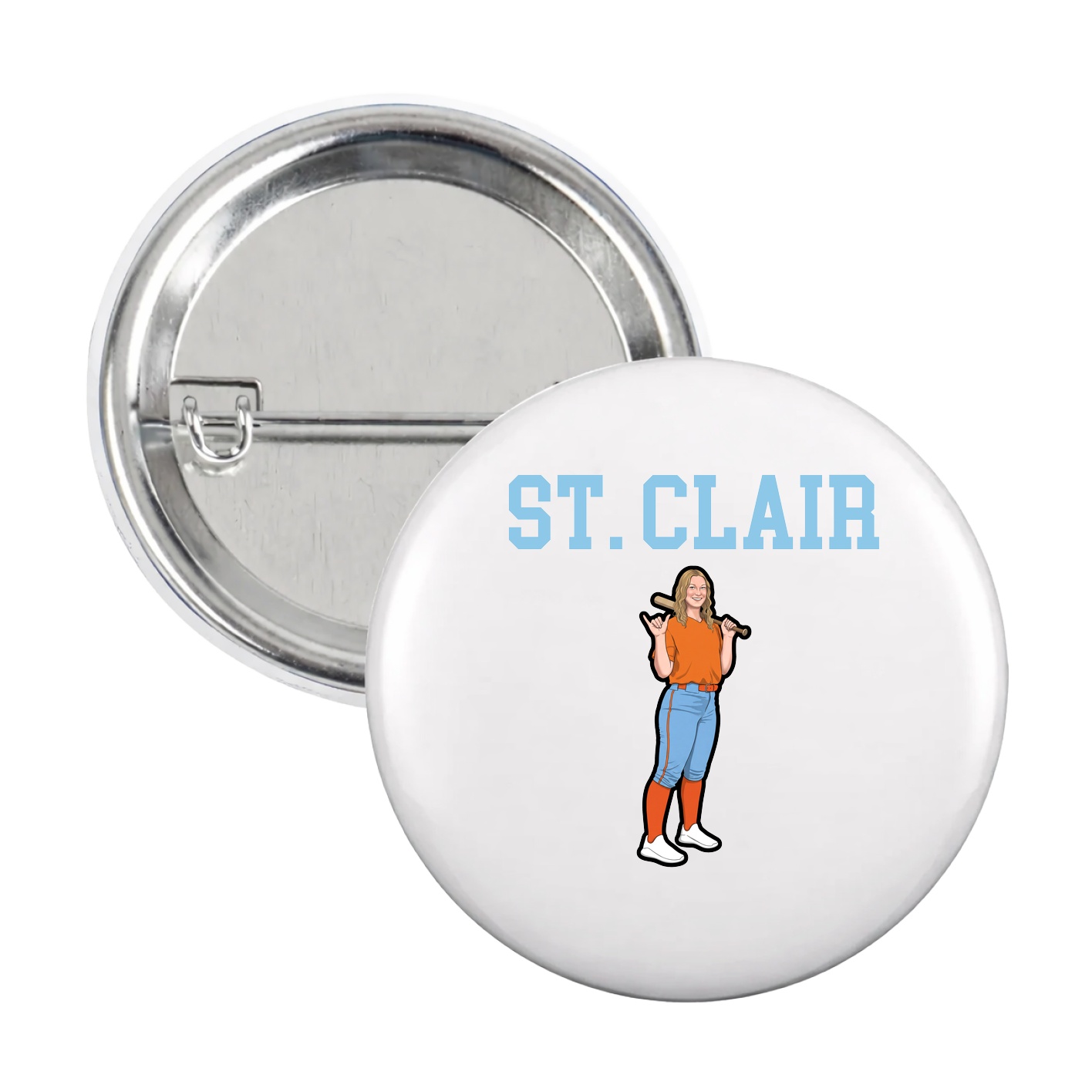 Game Day Button — Shirsey in White