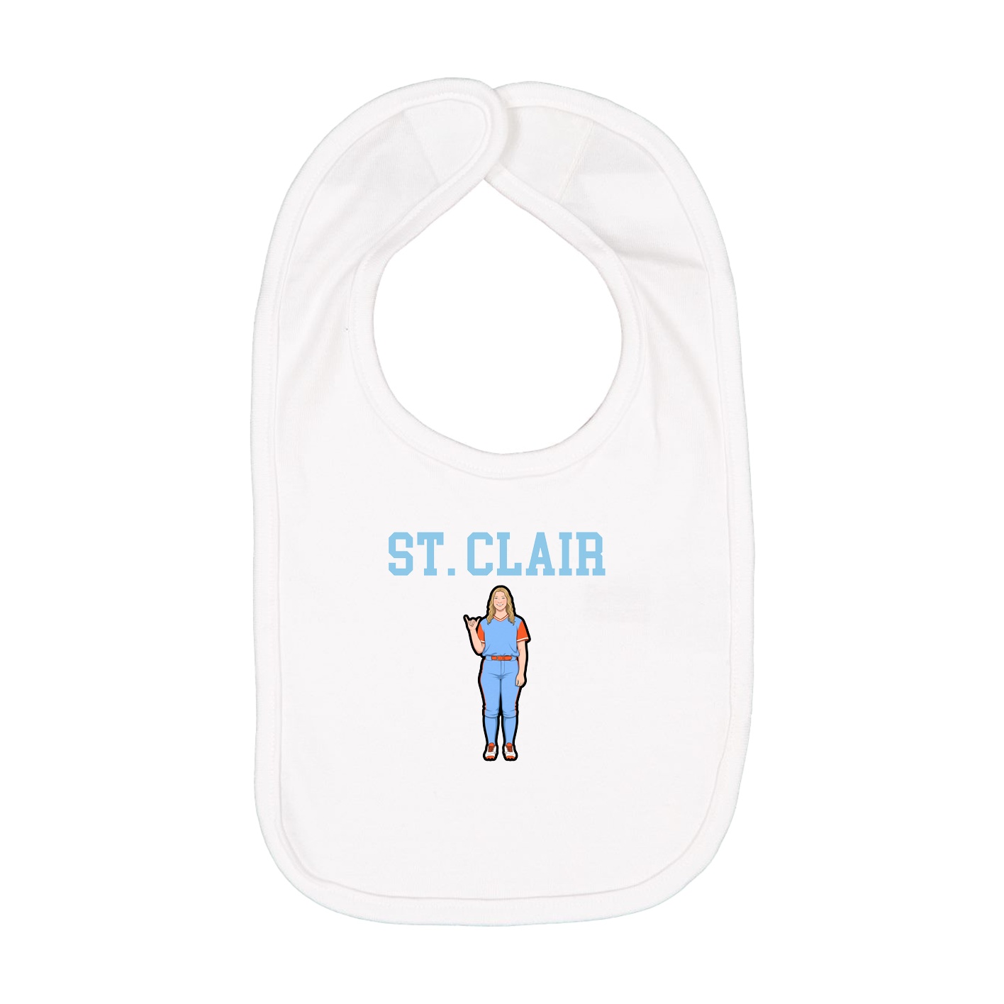 Infant Bib — Shirsey in White