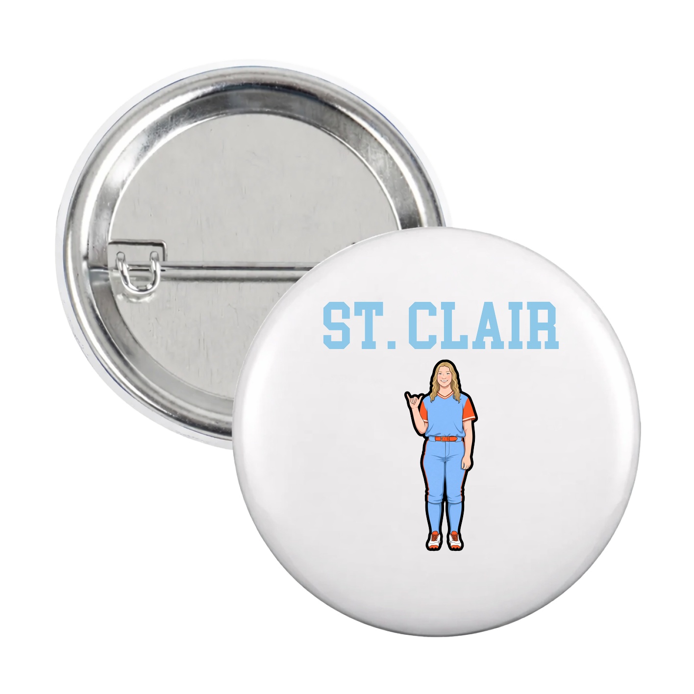 Game Day Button — Shirsey in White