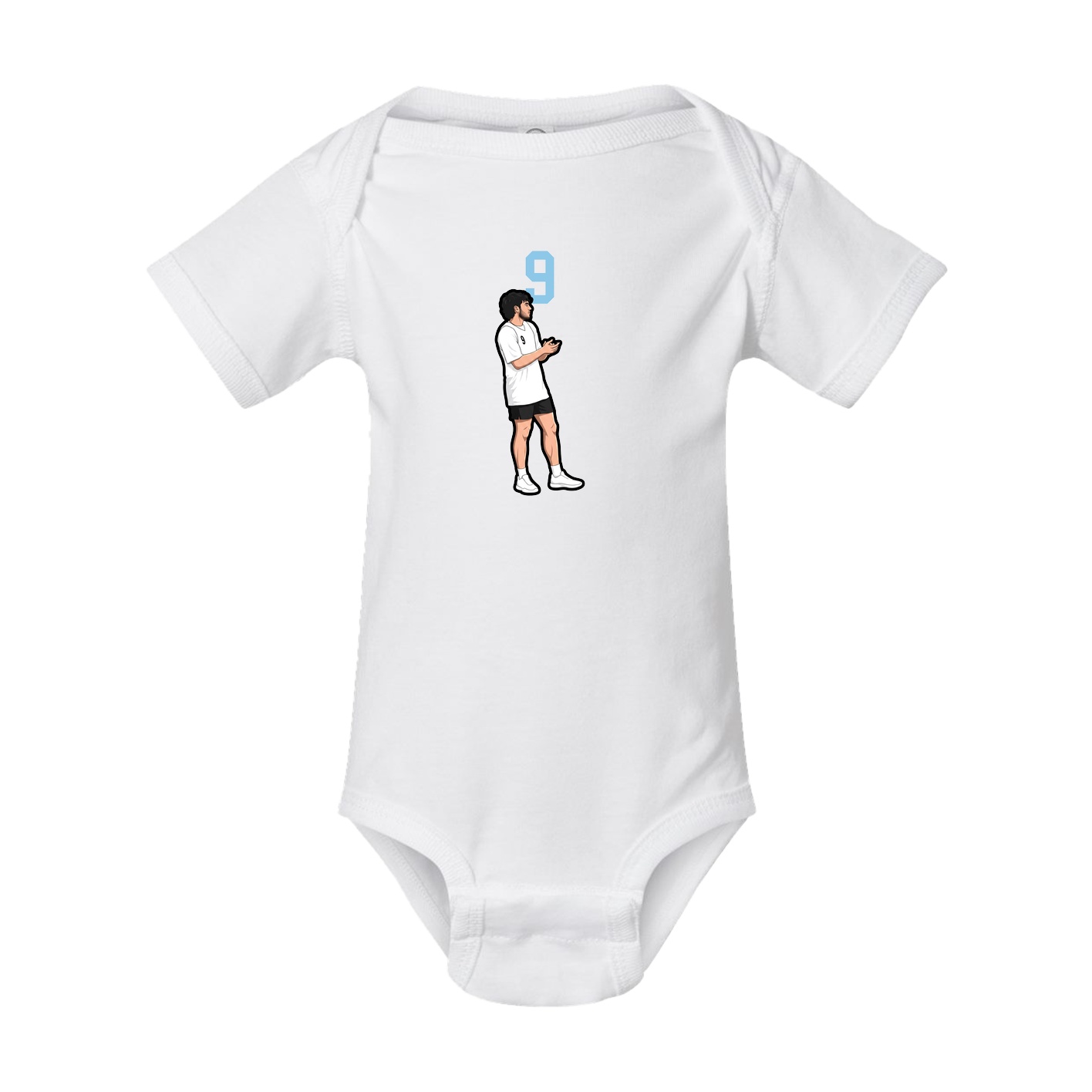 Baby Onesie — Number Top in White