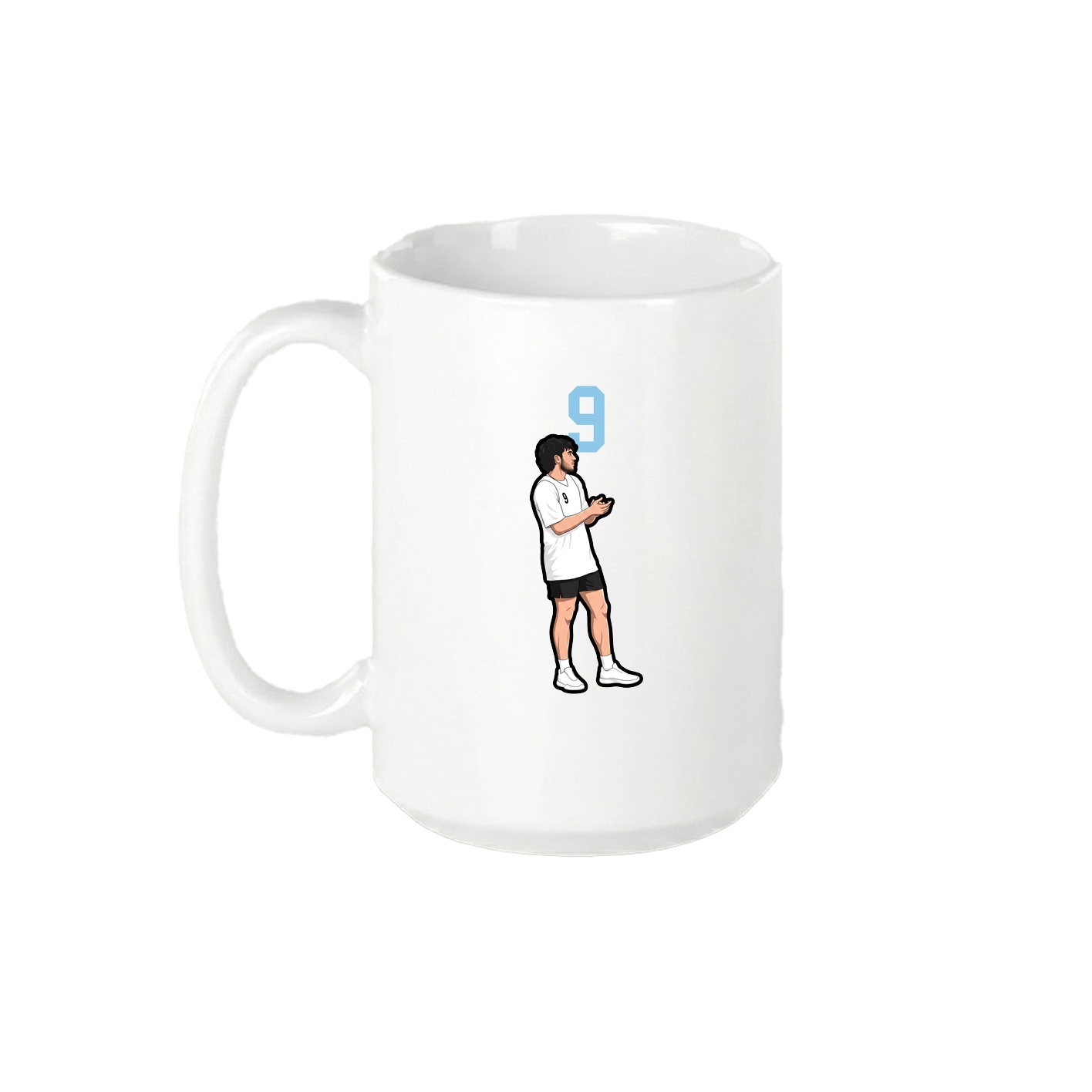 15oz Coffee Mug — Number Top in White