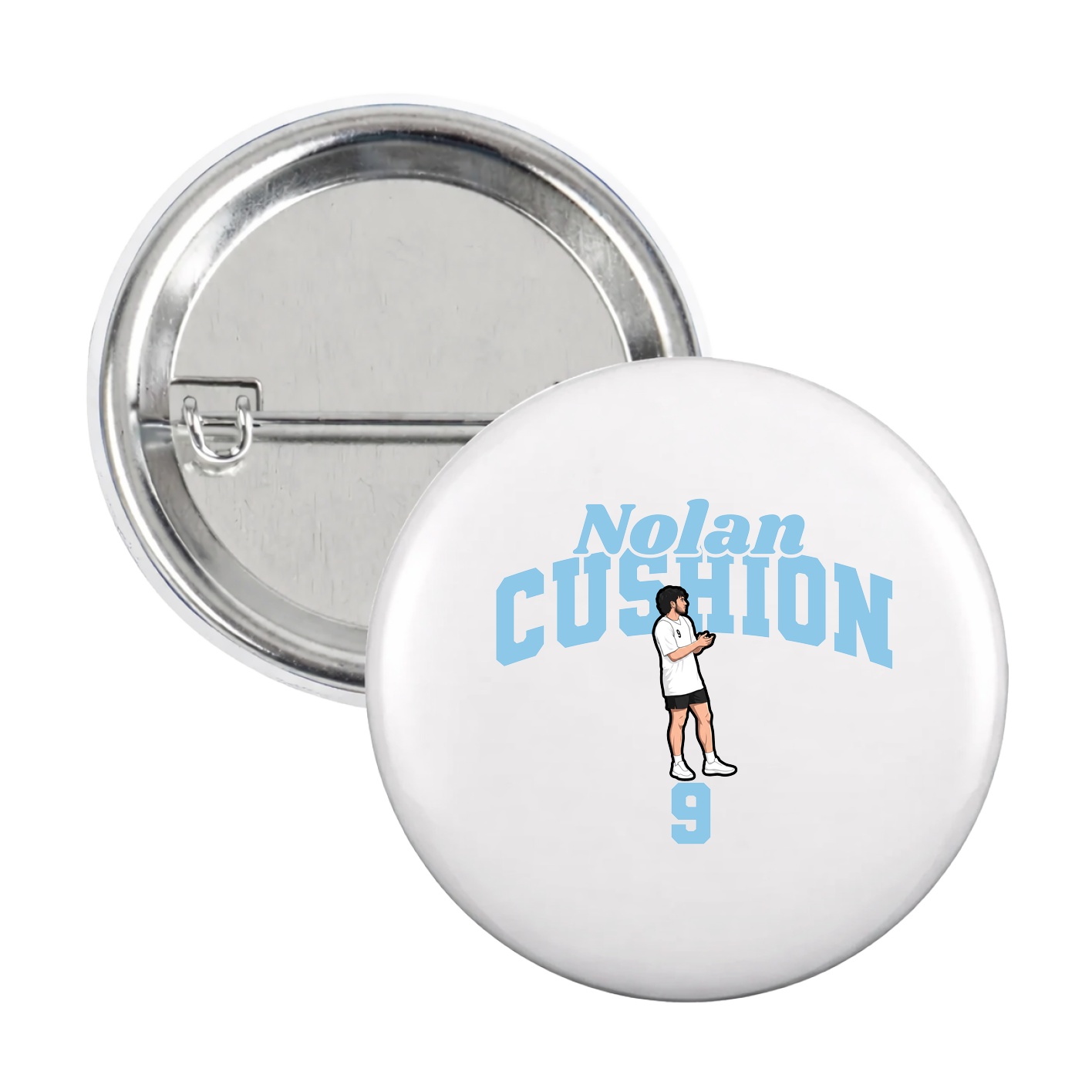 Game Day Button — Signature Arch in White