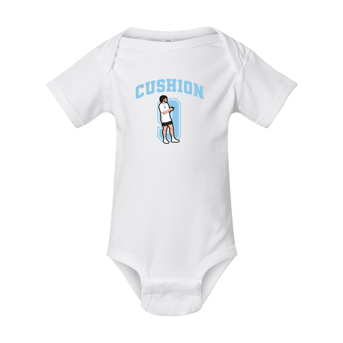 Baby Onesie — Number in White
