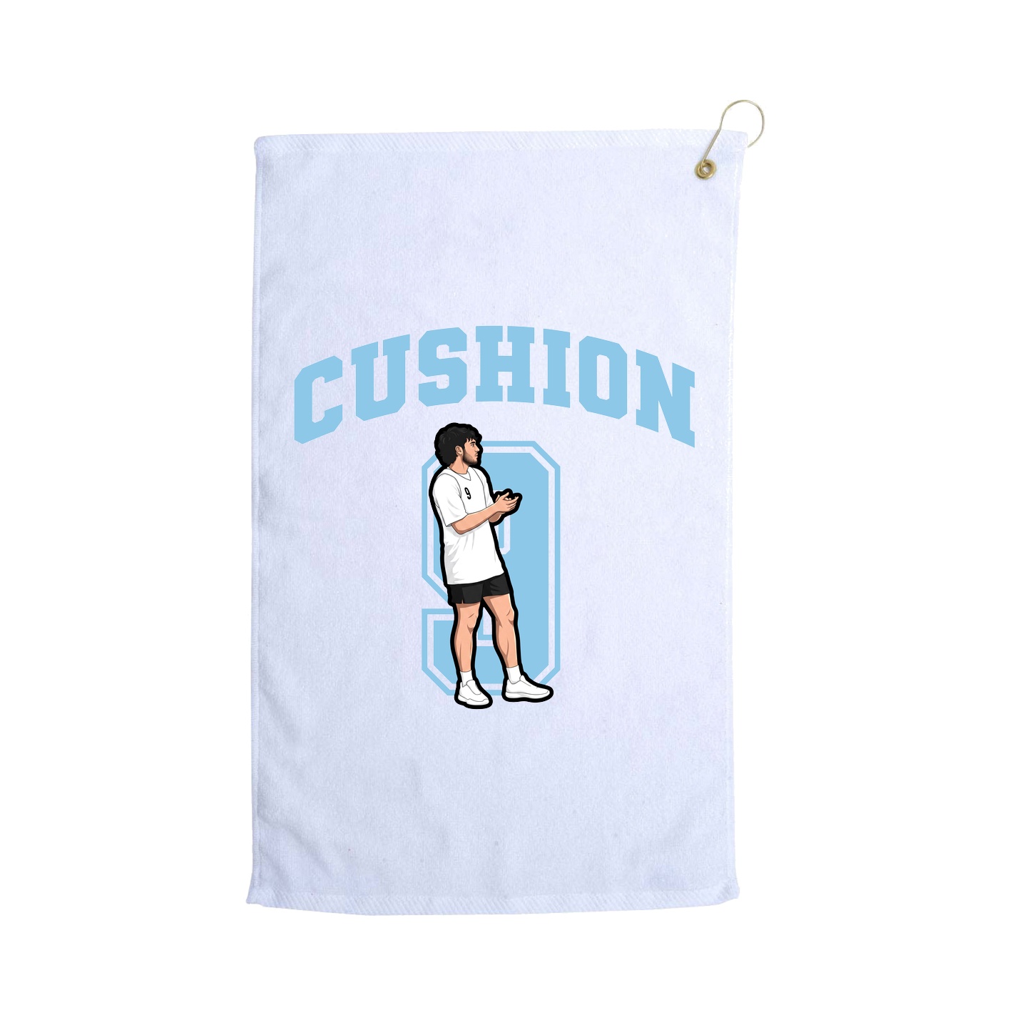 Golf Towel — Number in White