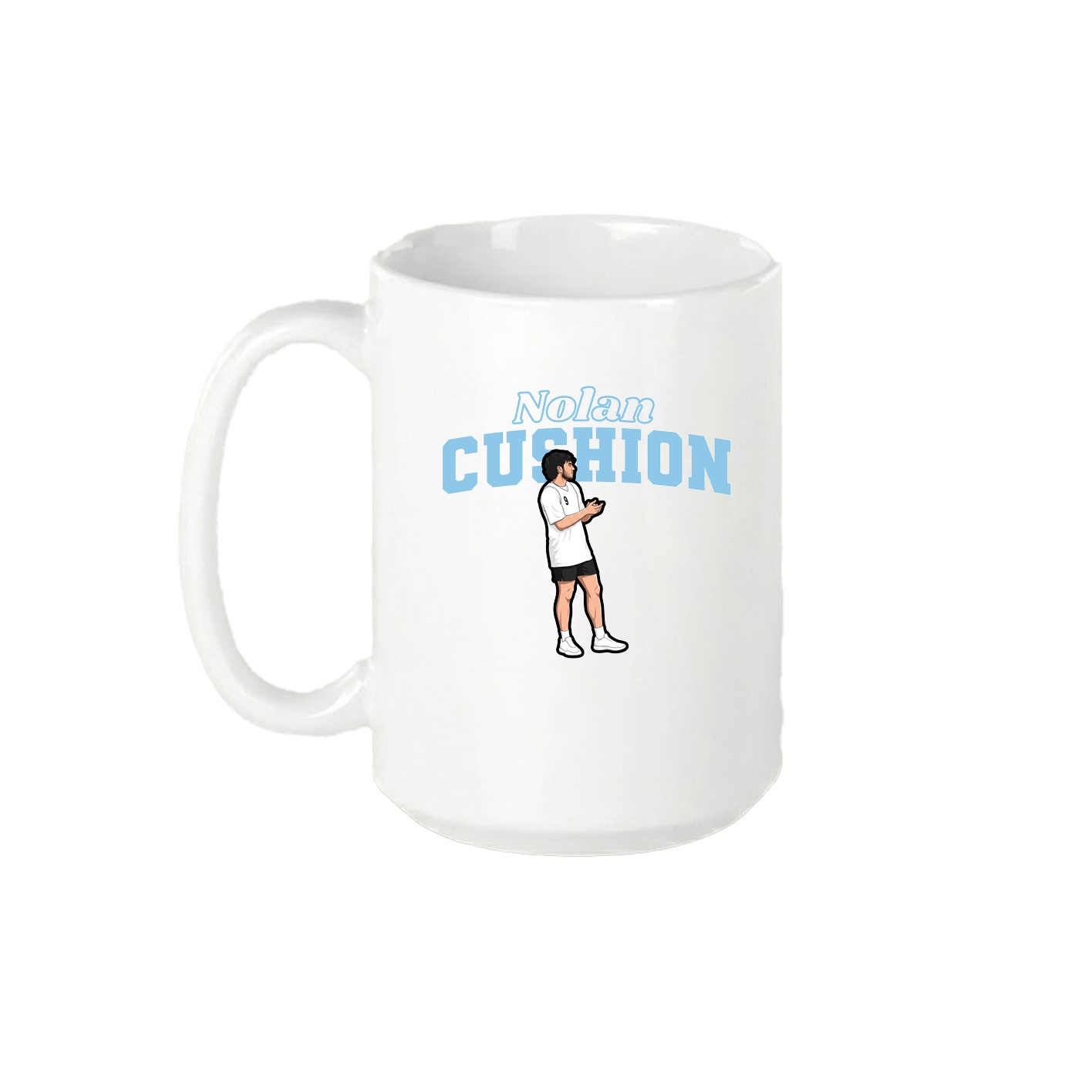 15oz Coffee Mug — Name Arch in White