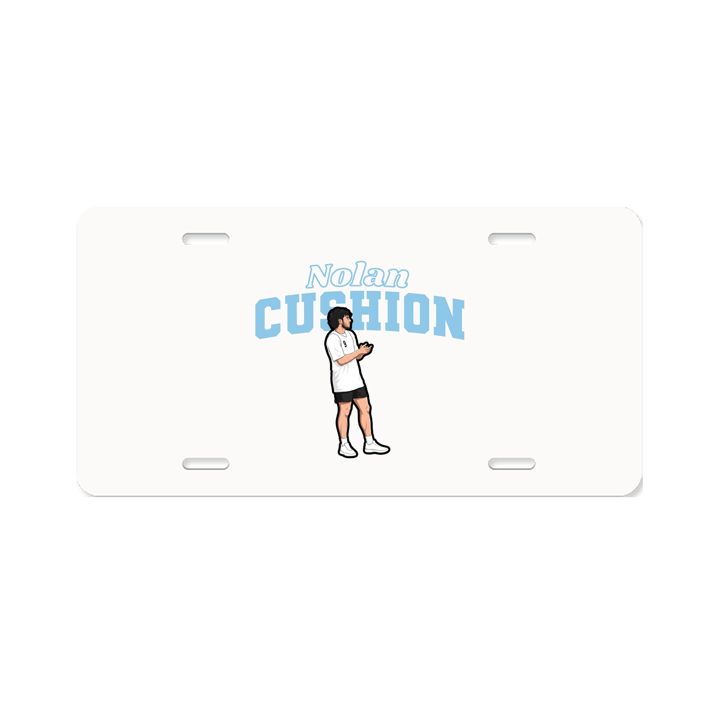 License Plate — Name Arch in Classic