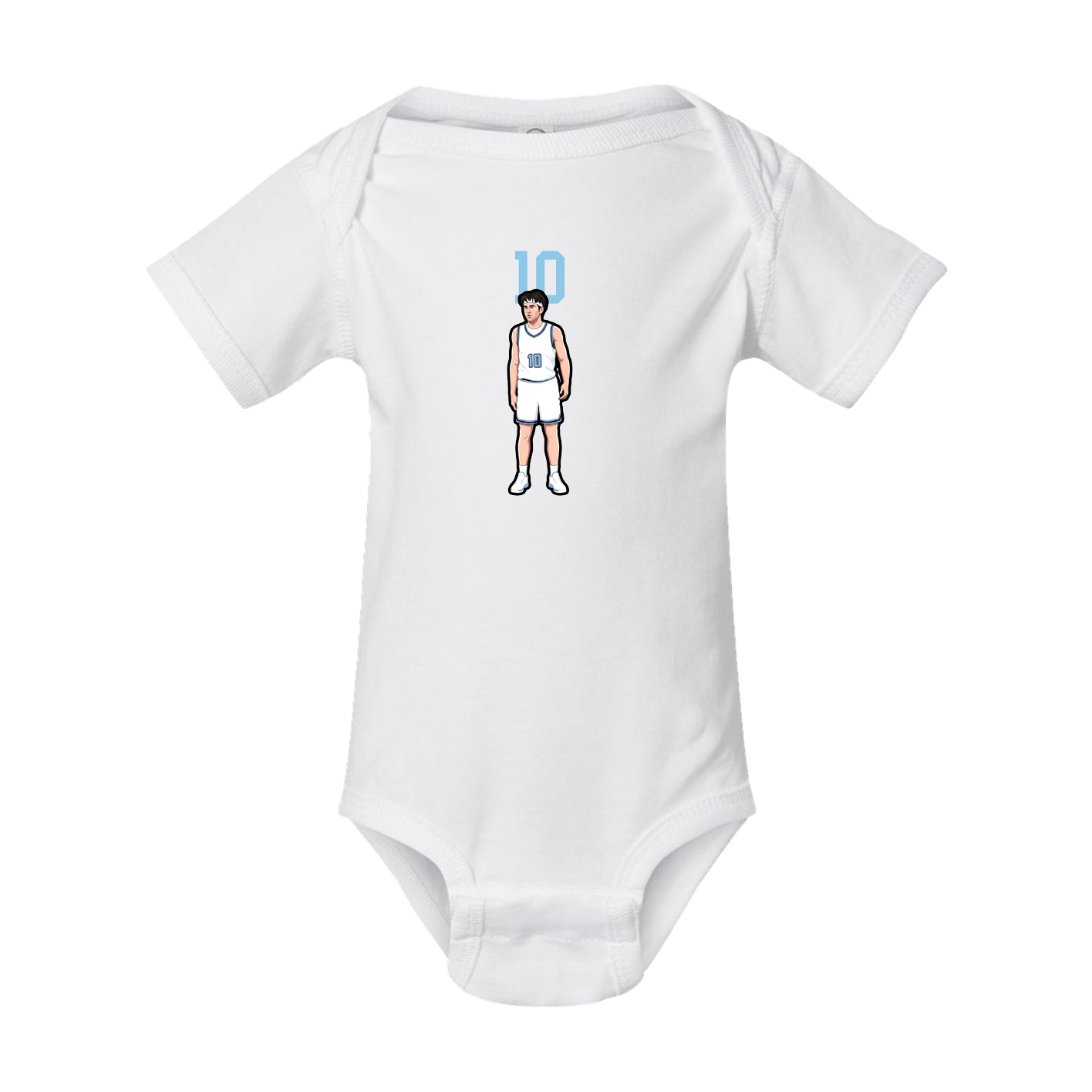 Baby Onesie — Number Top in White