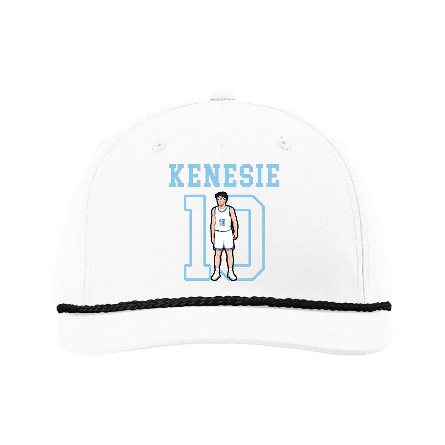 Five-Panel Classic Rope Cap — Shirsey in White