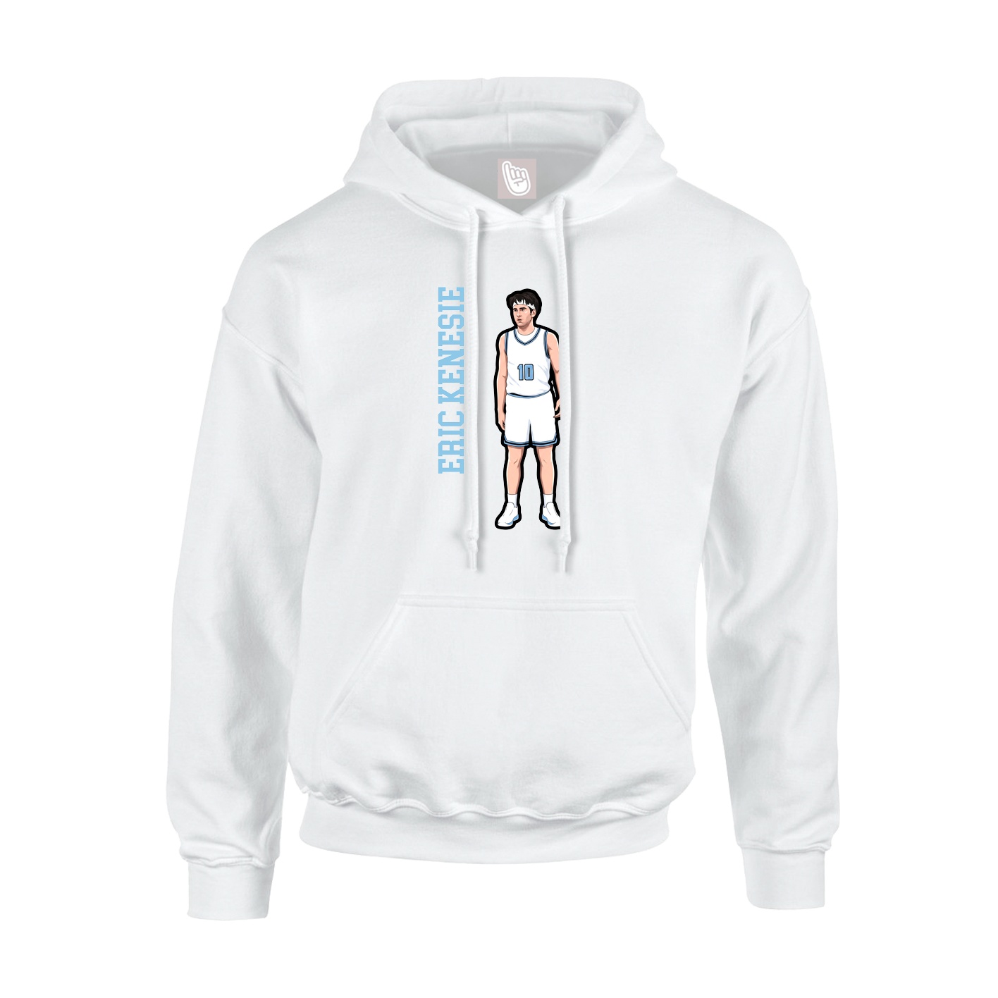 Hoodie — Name Vertical in White