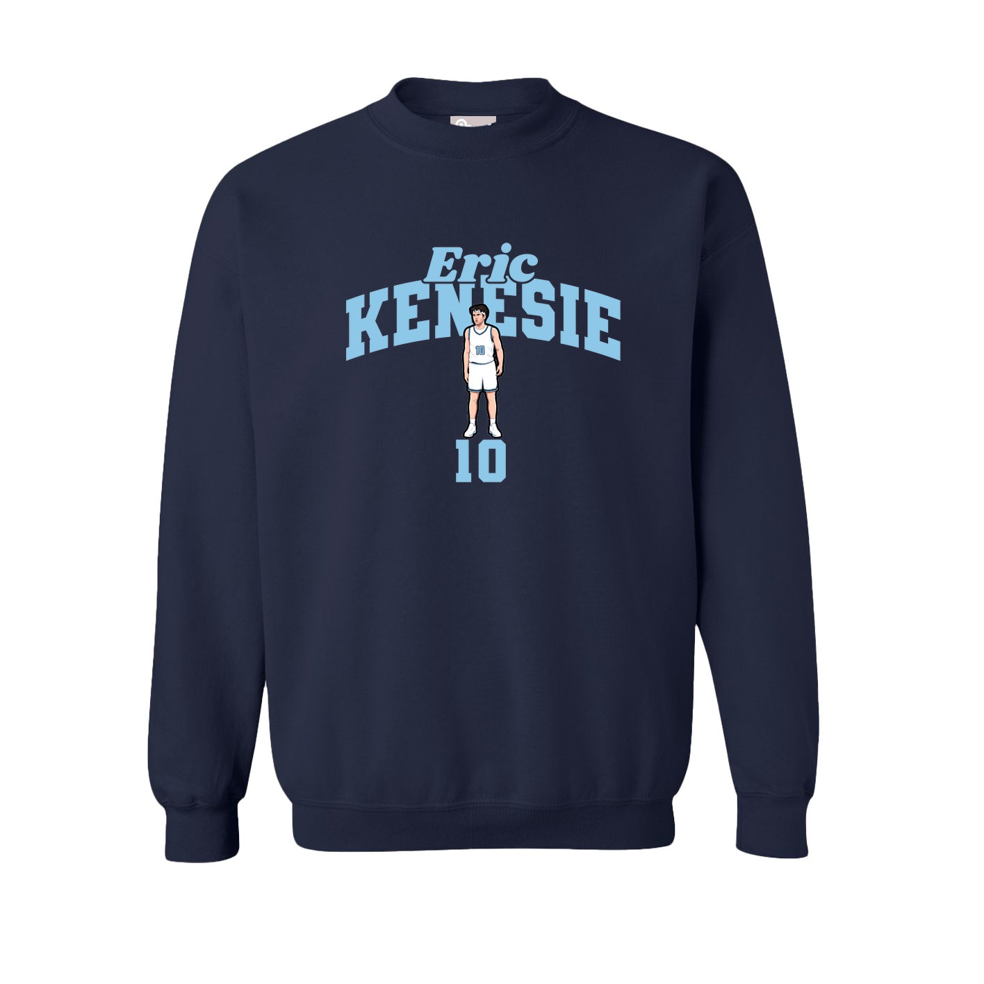 Fleece Crew — Signature Arch in Navy