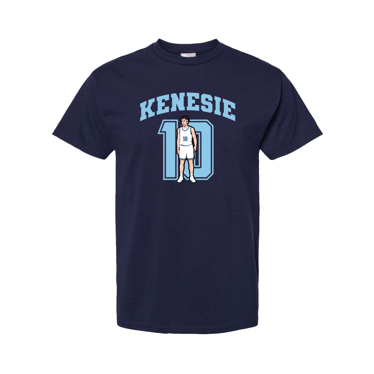 Youth Tee — Number in Navy