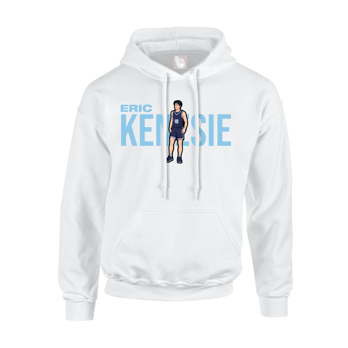 Youth Hoodie — Player Name in White