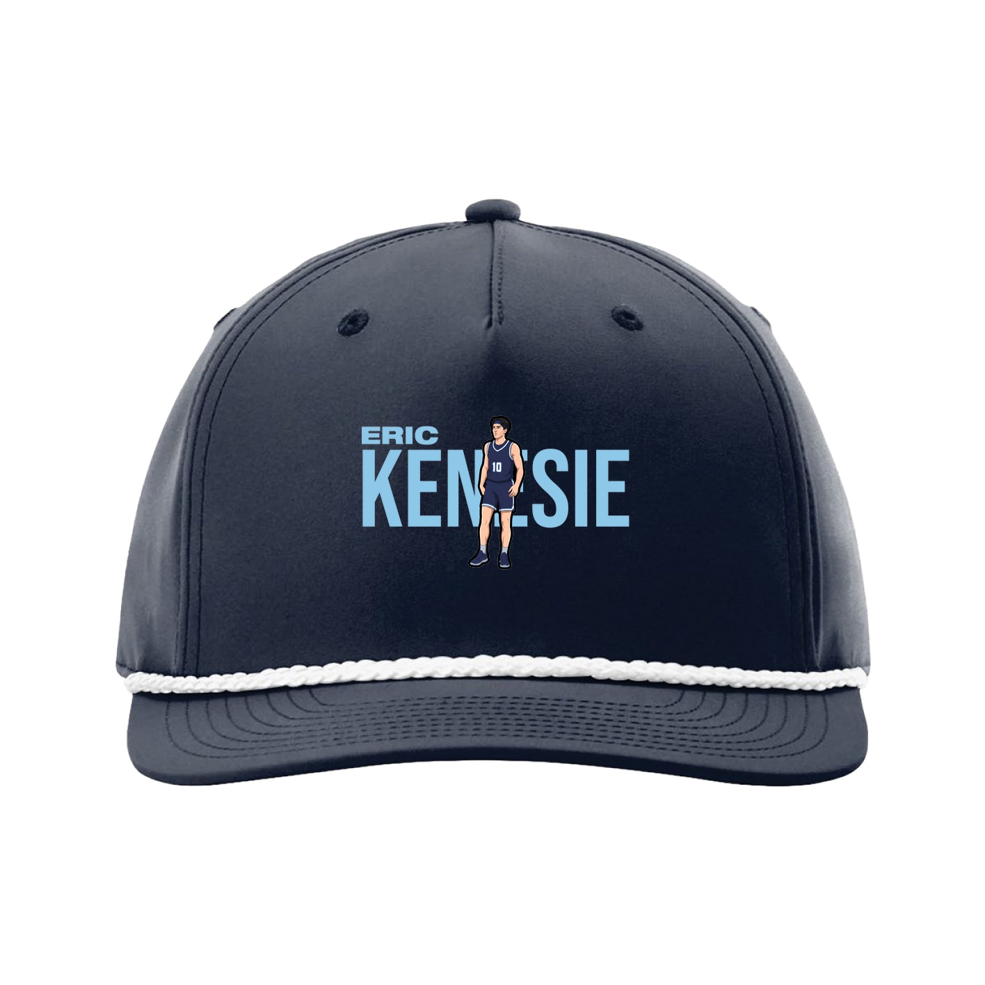 Five-Panel Classic Rope Cap — Player Name in Navy
