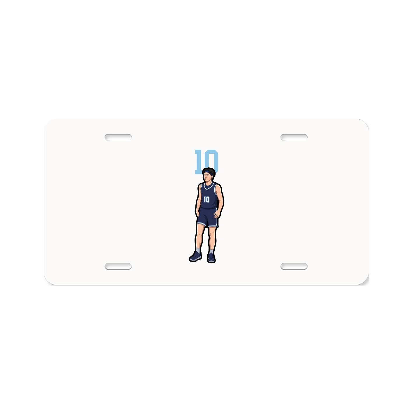 License Plate — Number Top in Classic