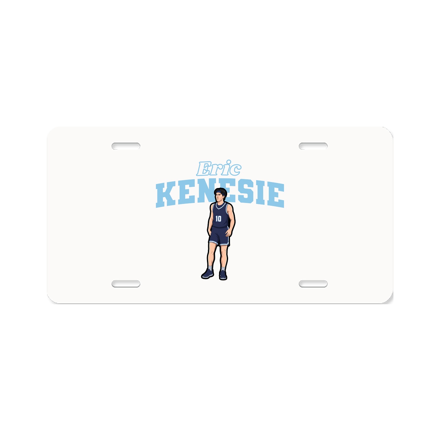License Plate — Name Arch in Classic