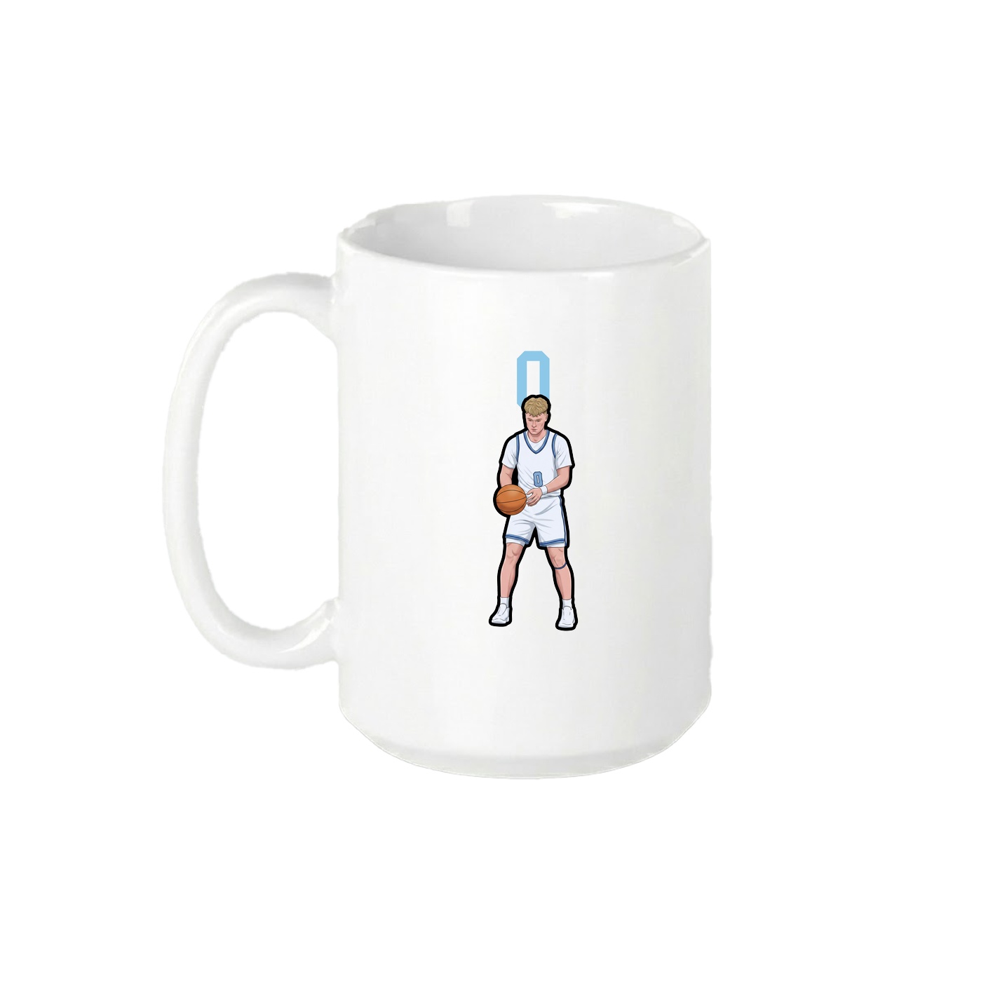 15oz Coffee Mug — Number Top in White