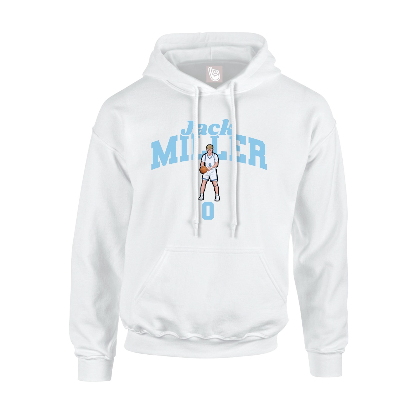 Hoodie — Signature Arch in White
