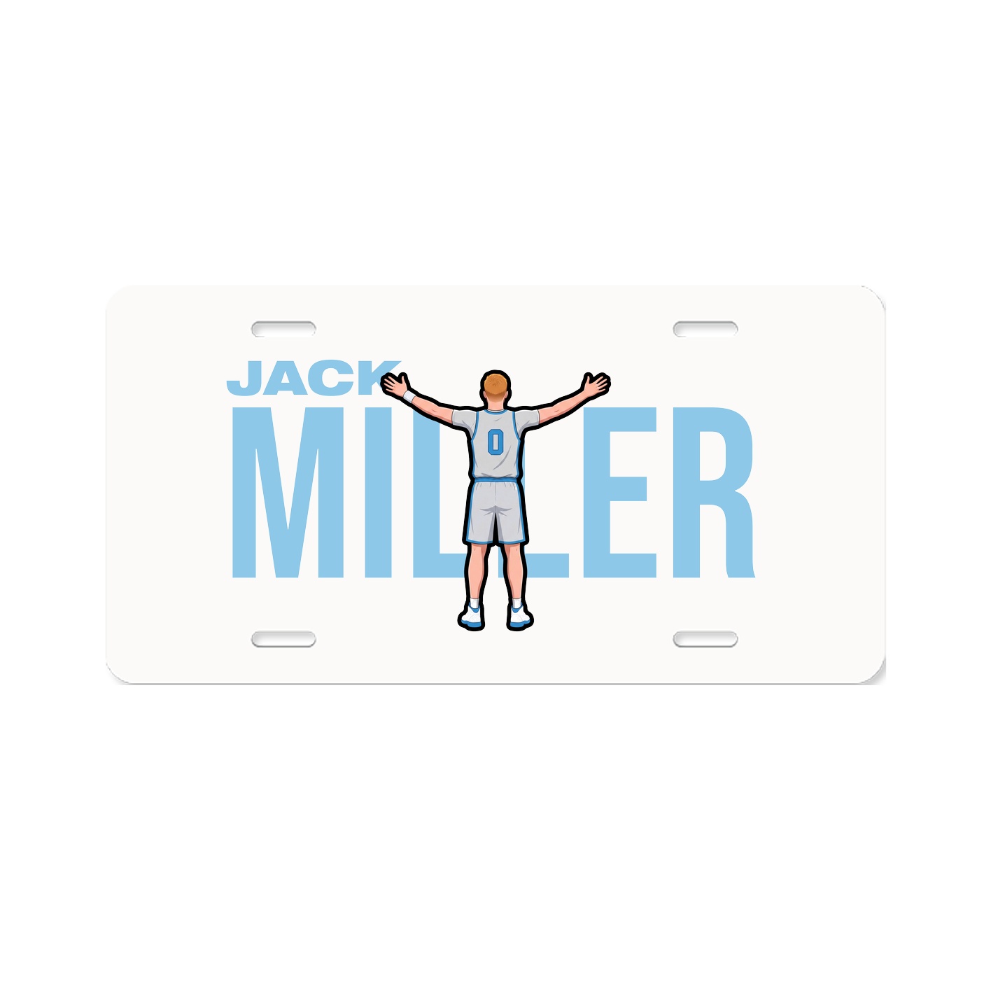 License Plate — Player Name in Classic