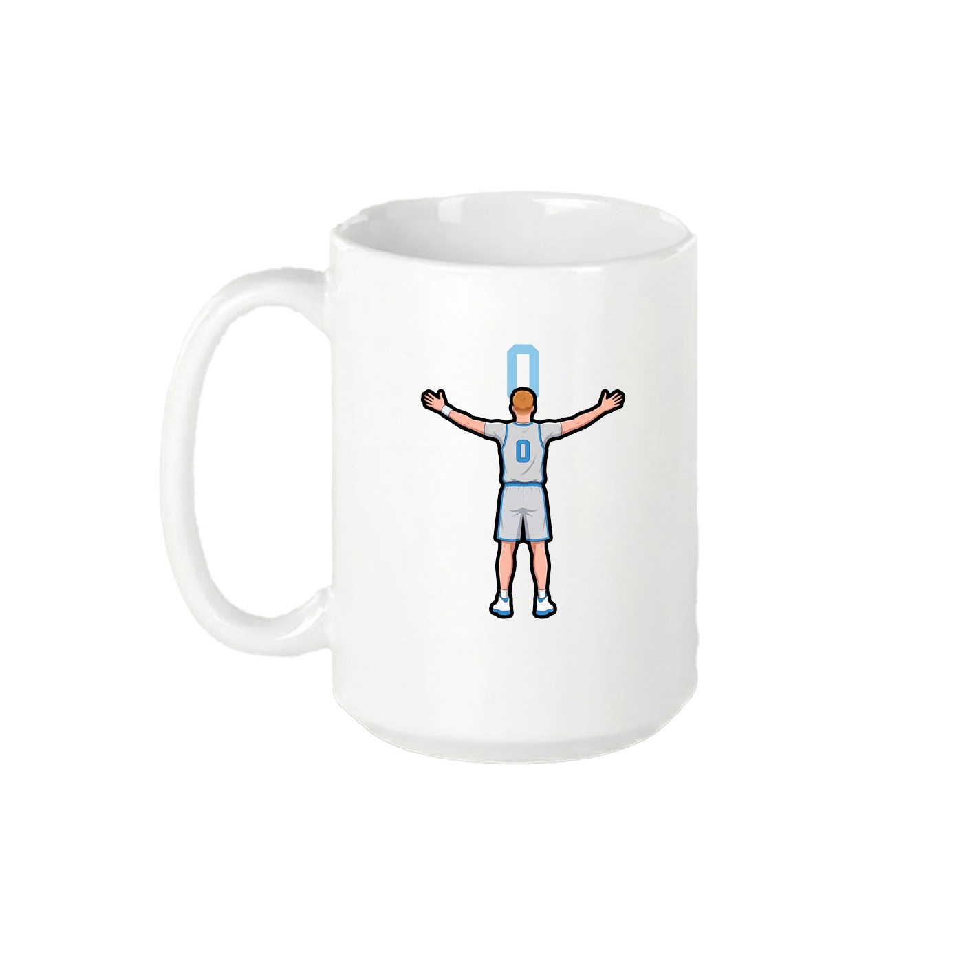 15oz Coffee Mug — Number Top in White