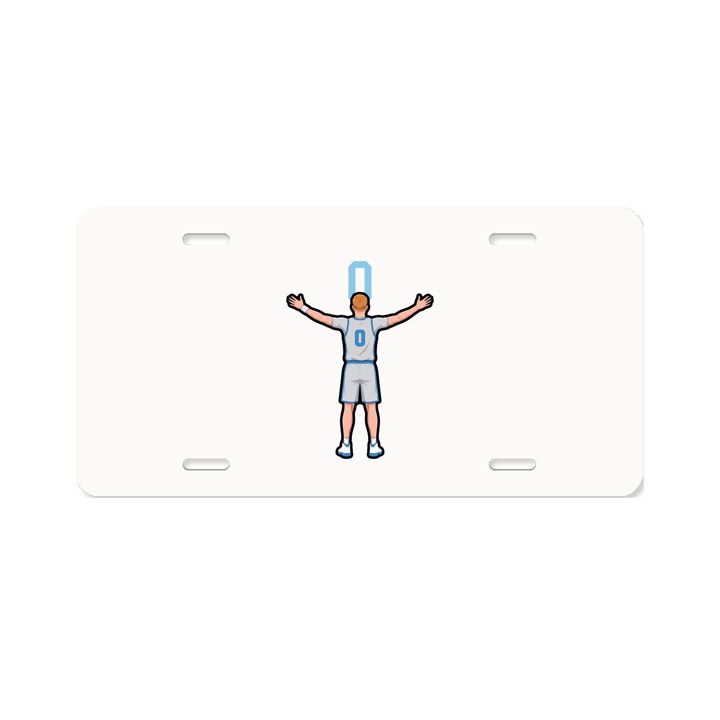 License Plate — Number Top in Classic