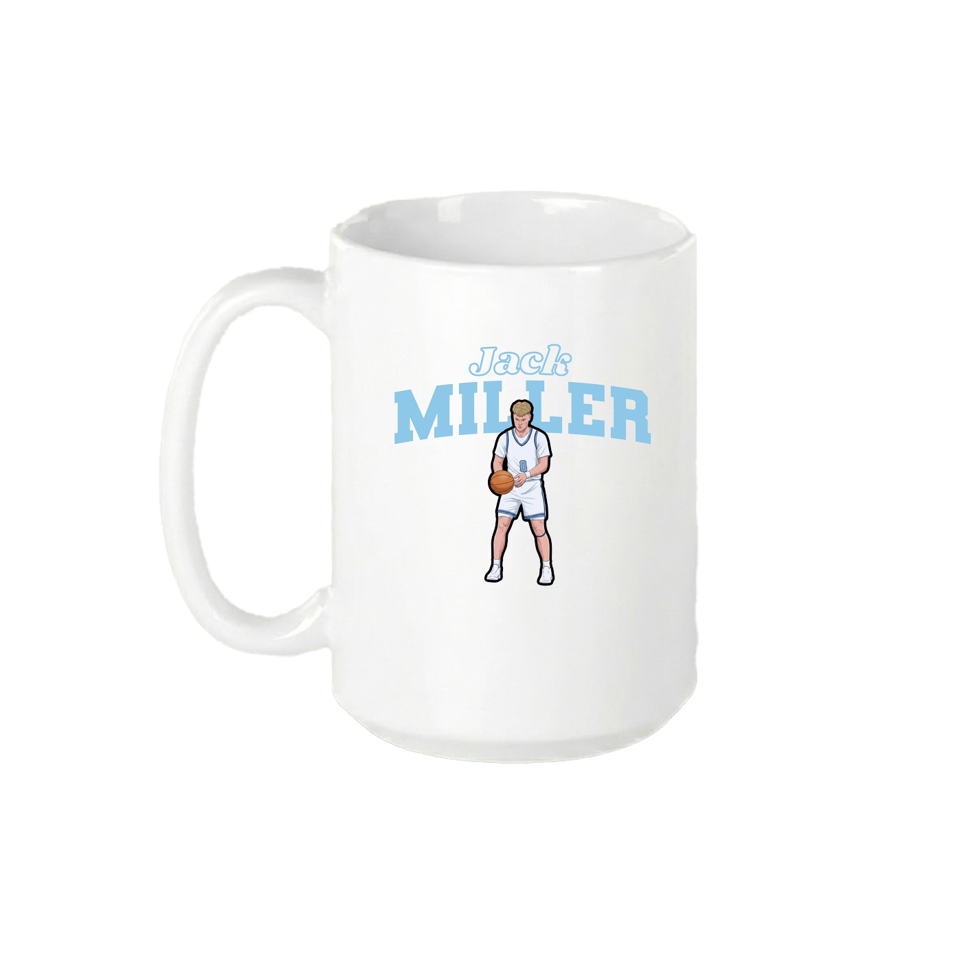 15oz Coffee Mug — Name Arch in White