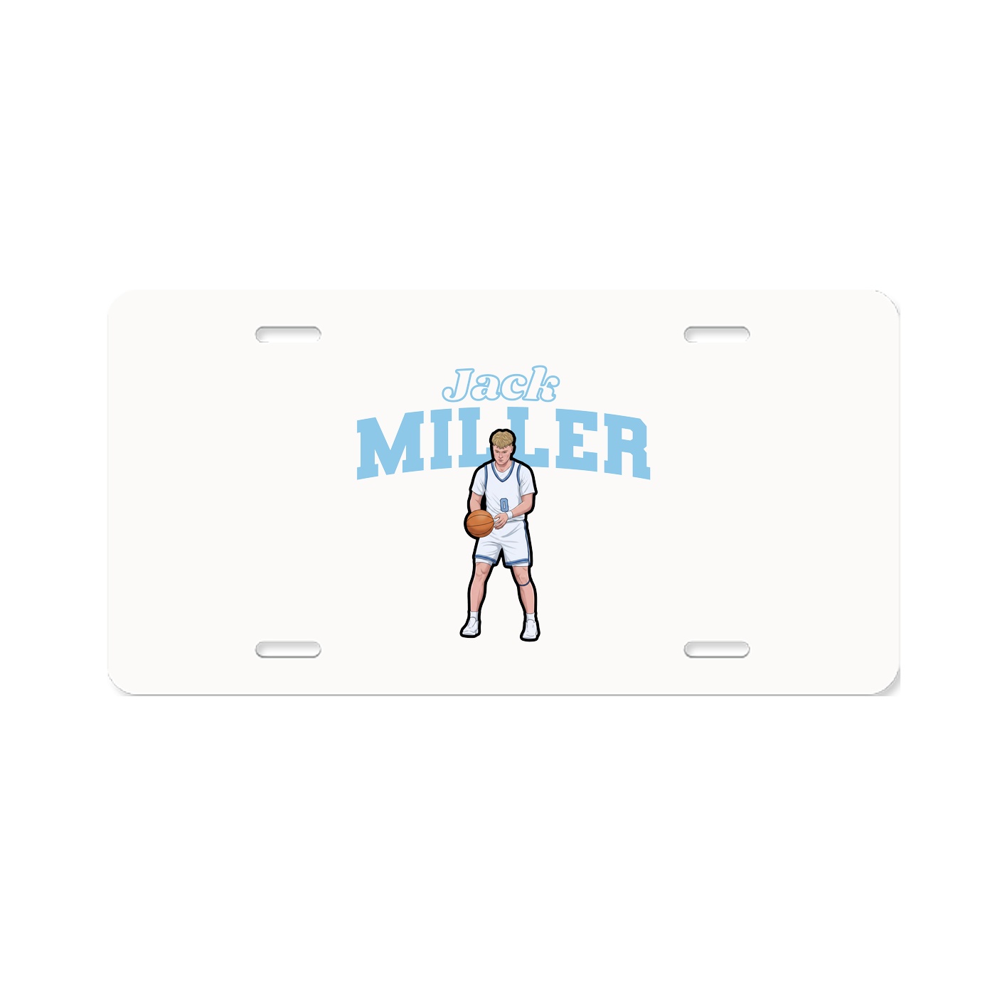 License Plate — Name Arch in Classic