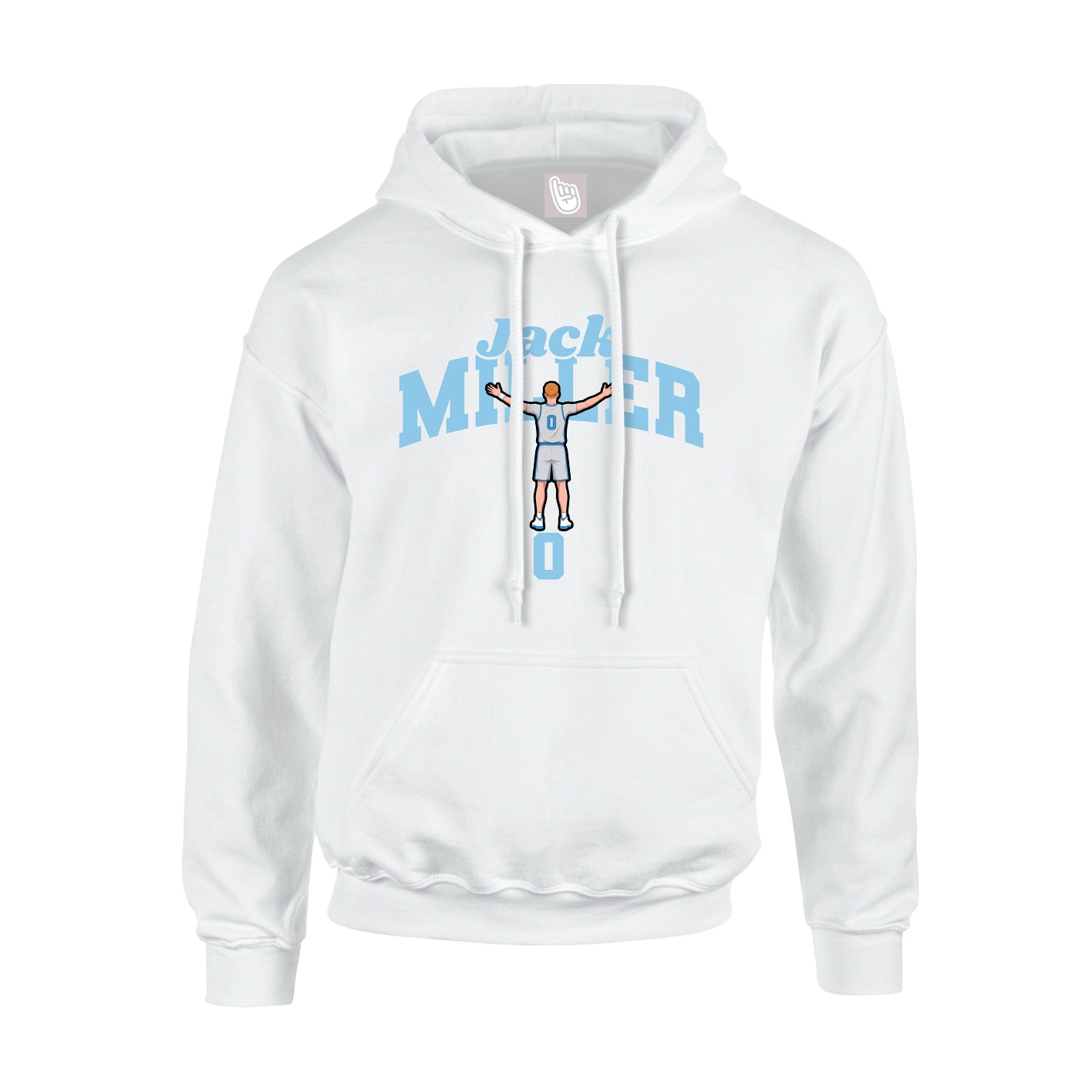 Hoodie — Signature Arch in White