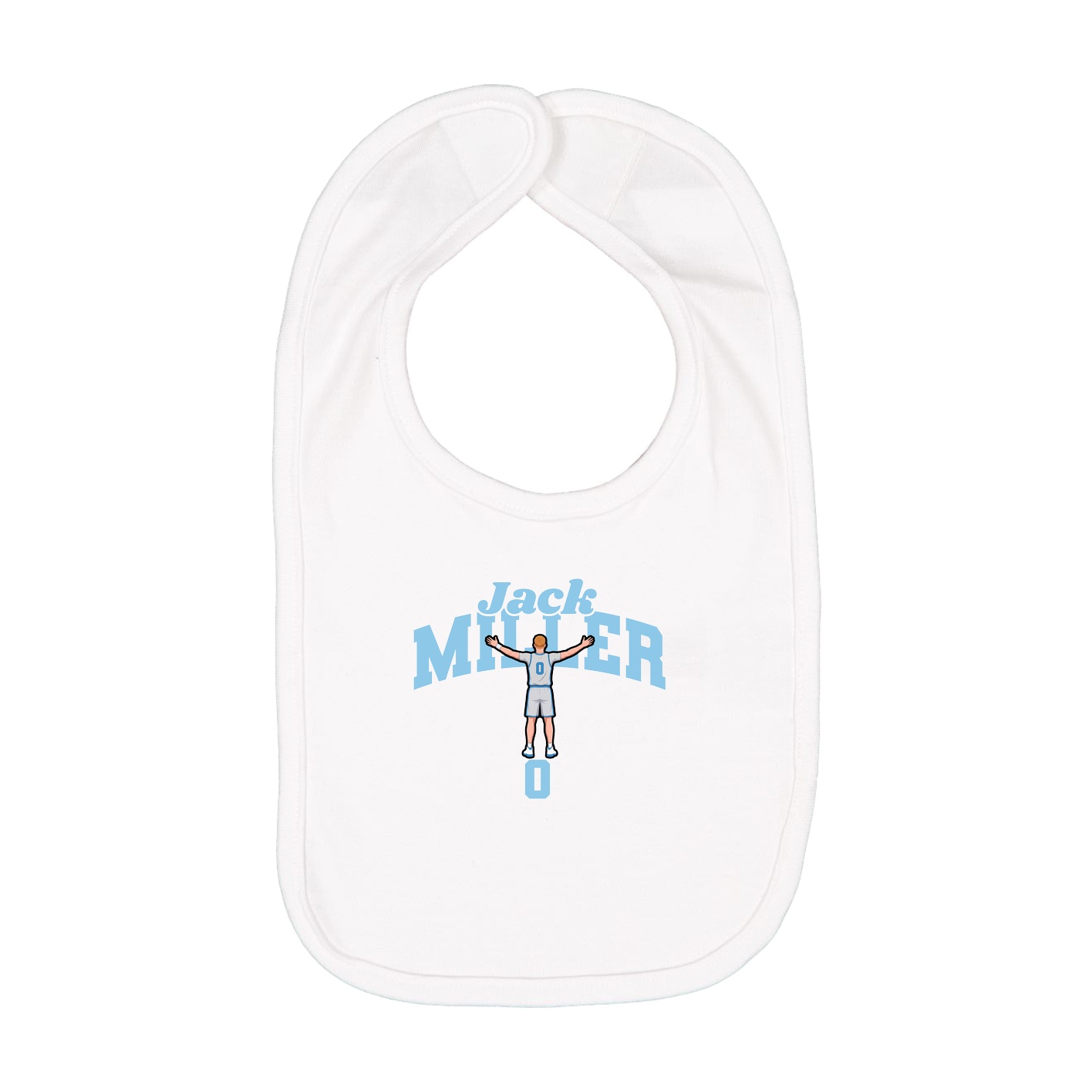 Infant Bib — Signature Arch in White