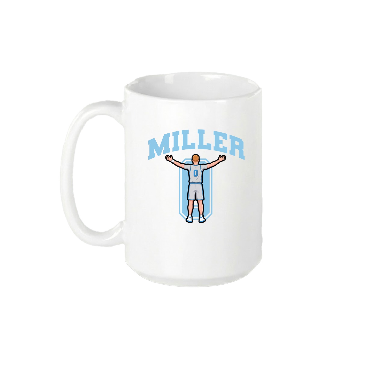 15oz Coffee Mug — Number in White