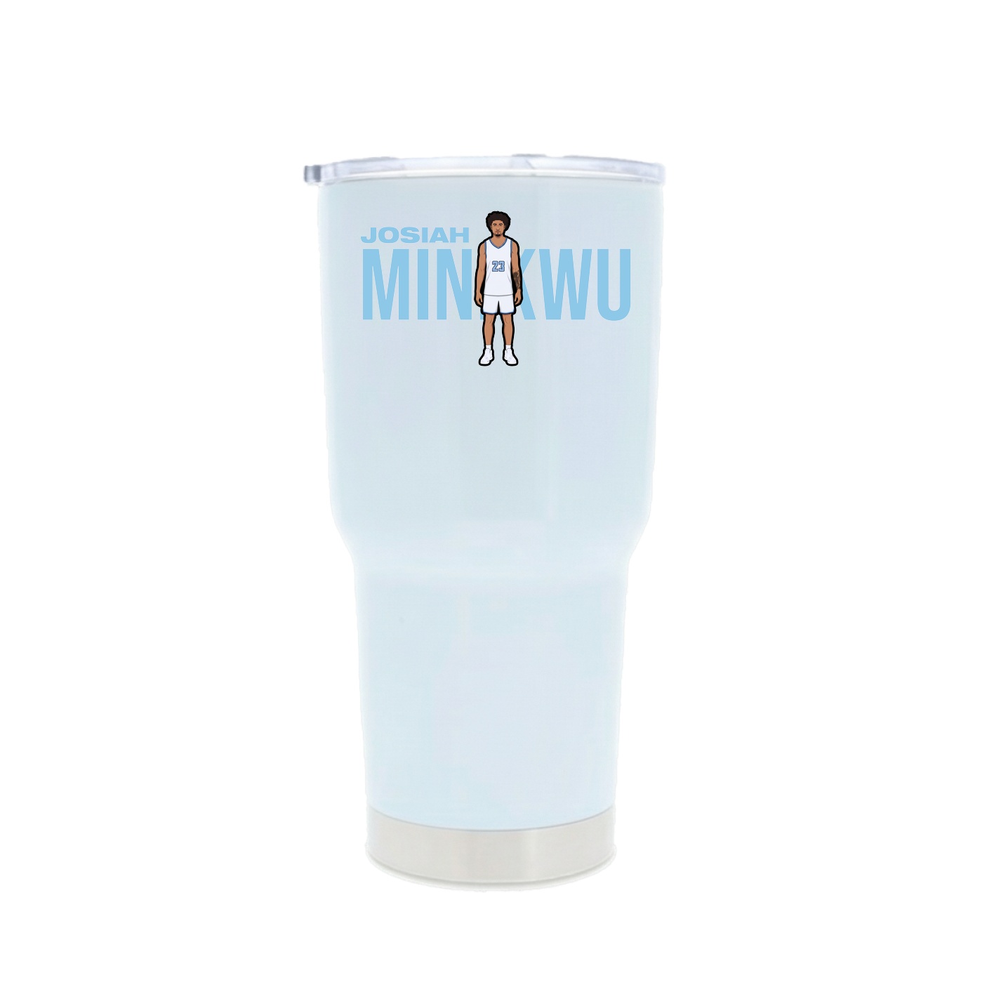 30oz Stainless Steel Tumbler — Player Name in White