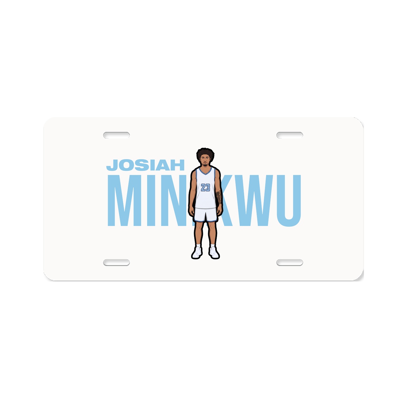 License Plate — Player Name in Classic