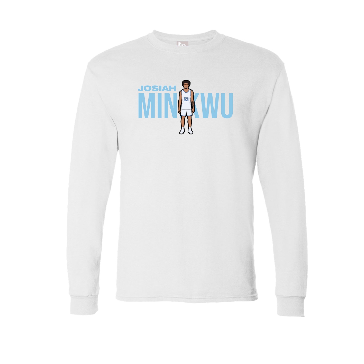 Long Sleeve Tee — Player Name in White