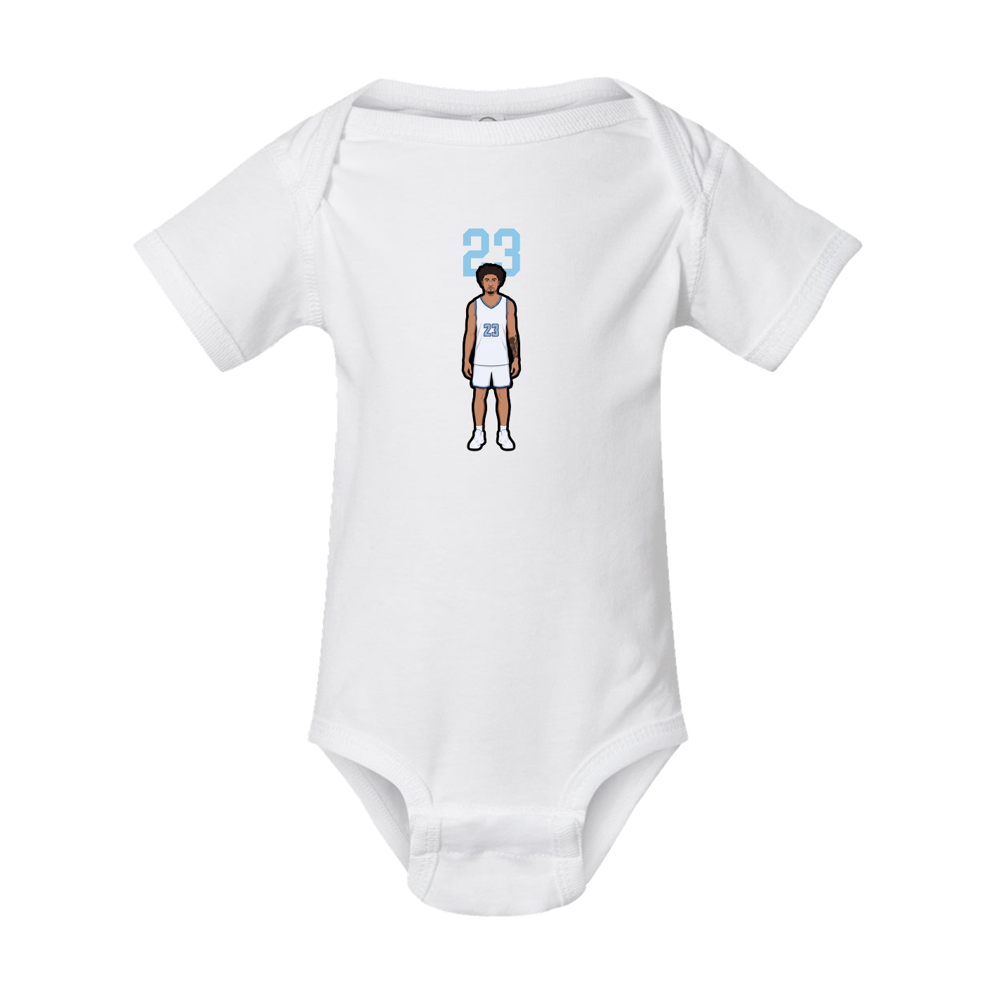 Baby Onesie — Number Top in White