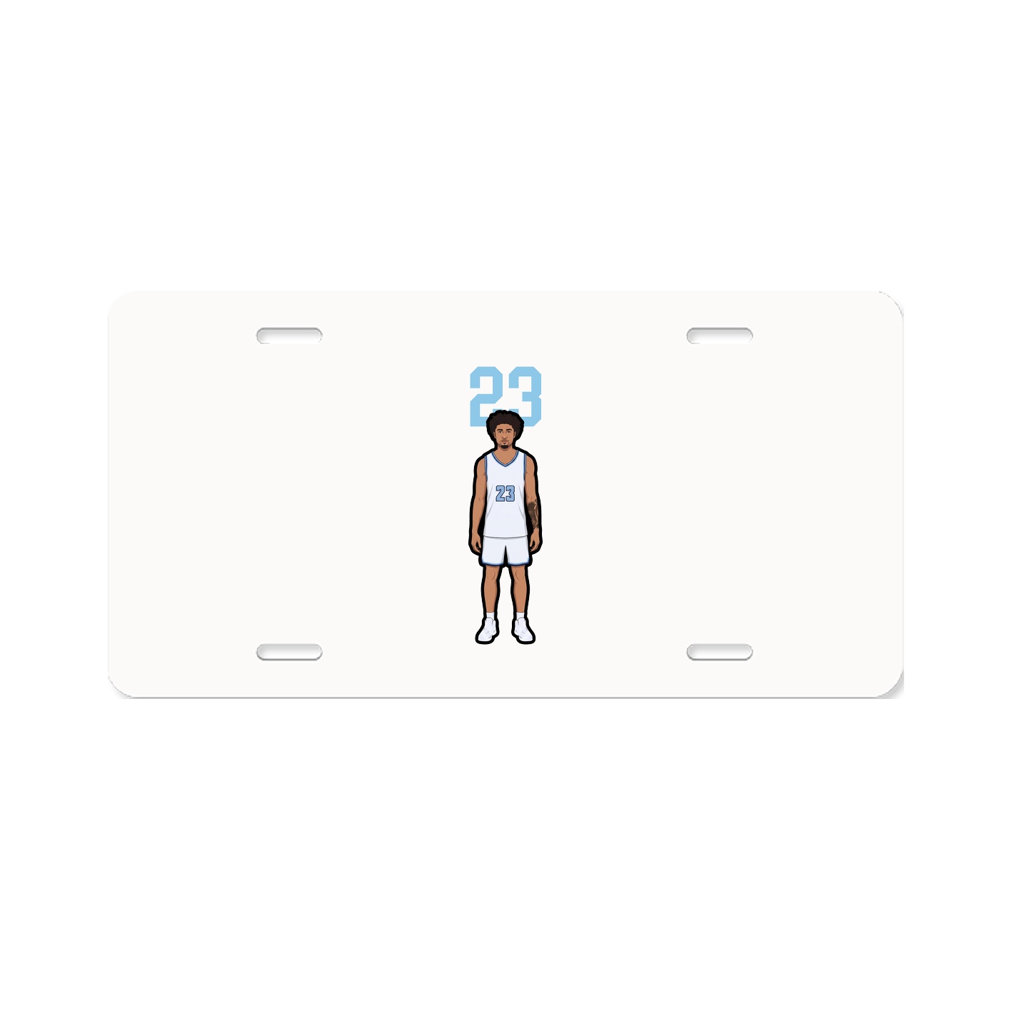 License Plate — Number Top in Classic