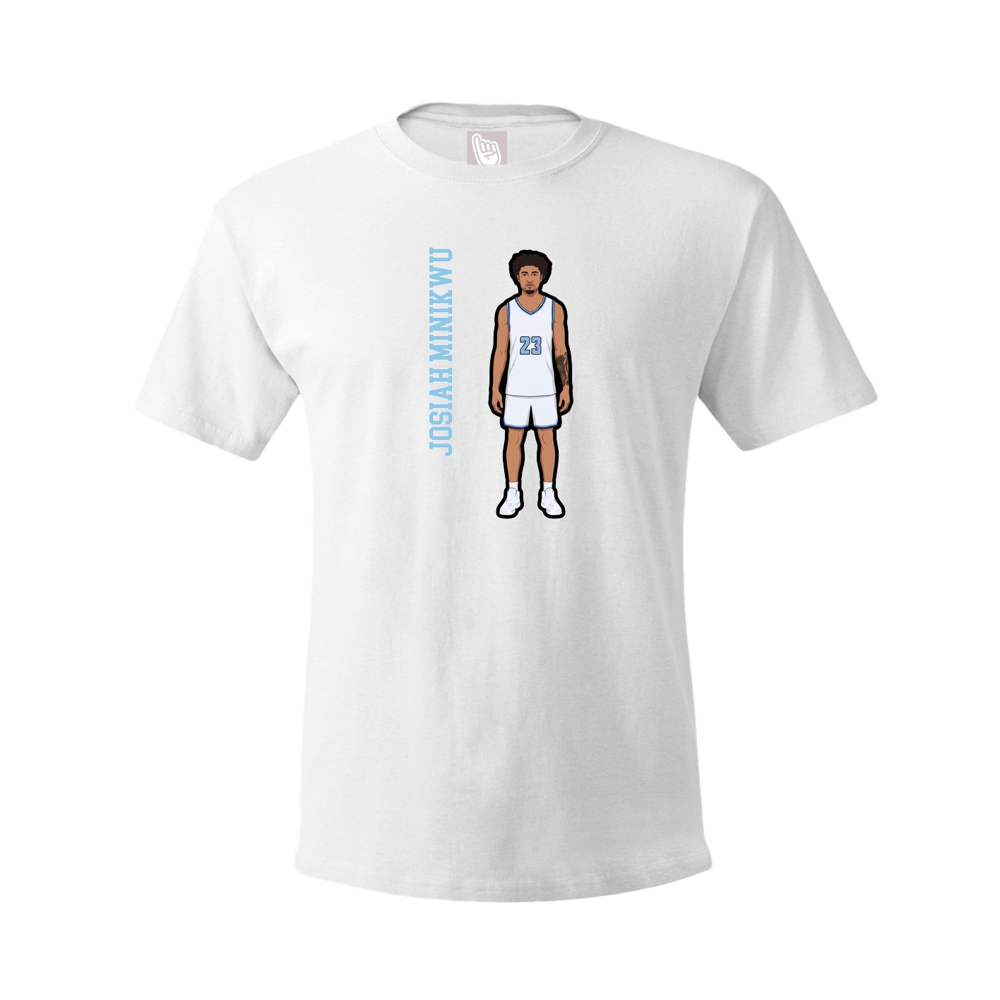 Youth Tee — Name Vertical in White