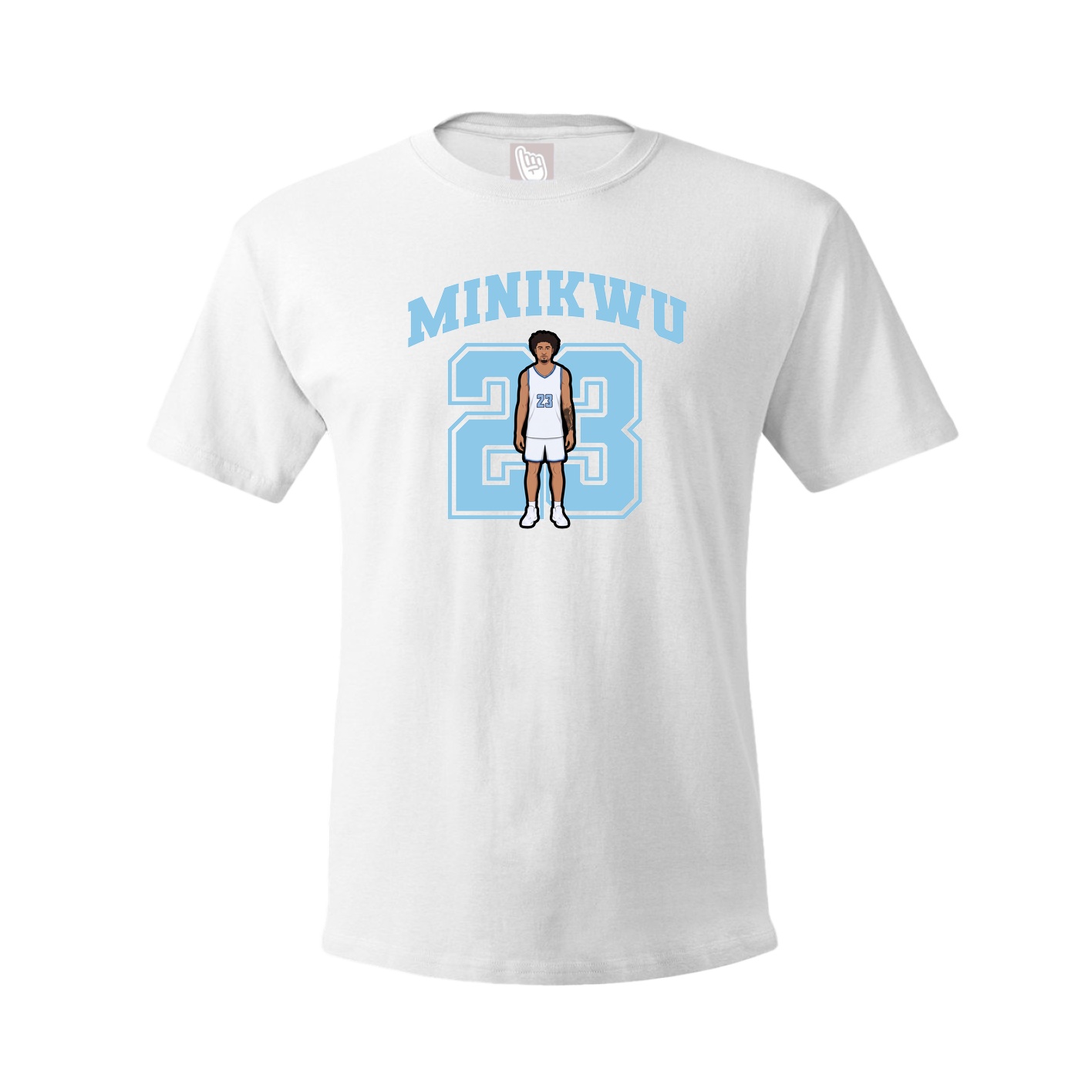 Youth Tee — Number in White