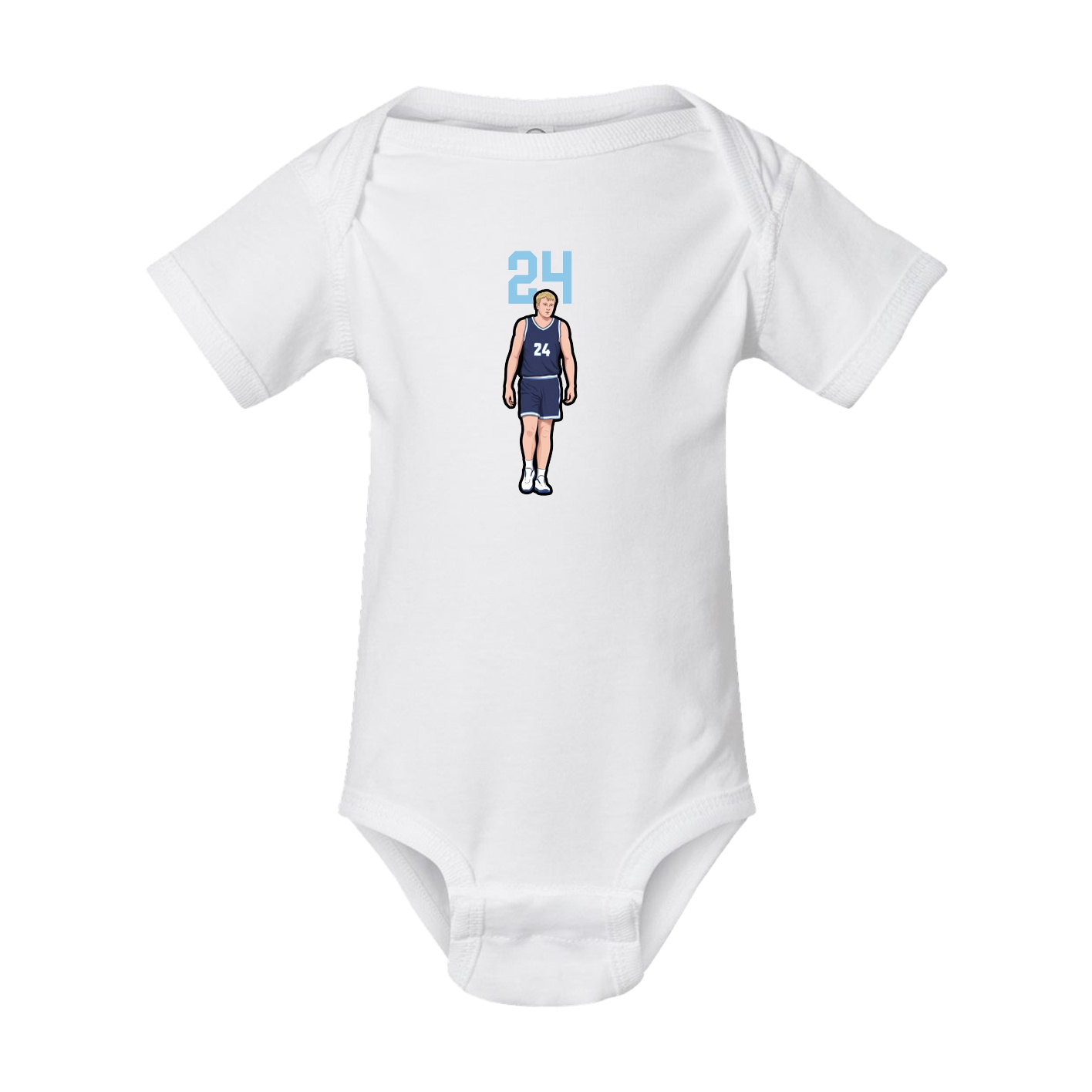Baby Onesie — Number Top in White