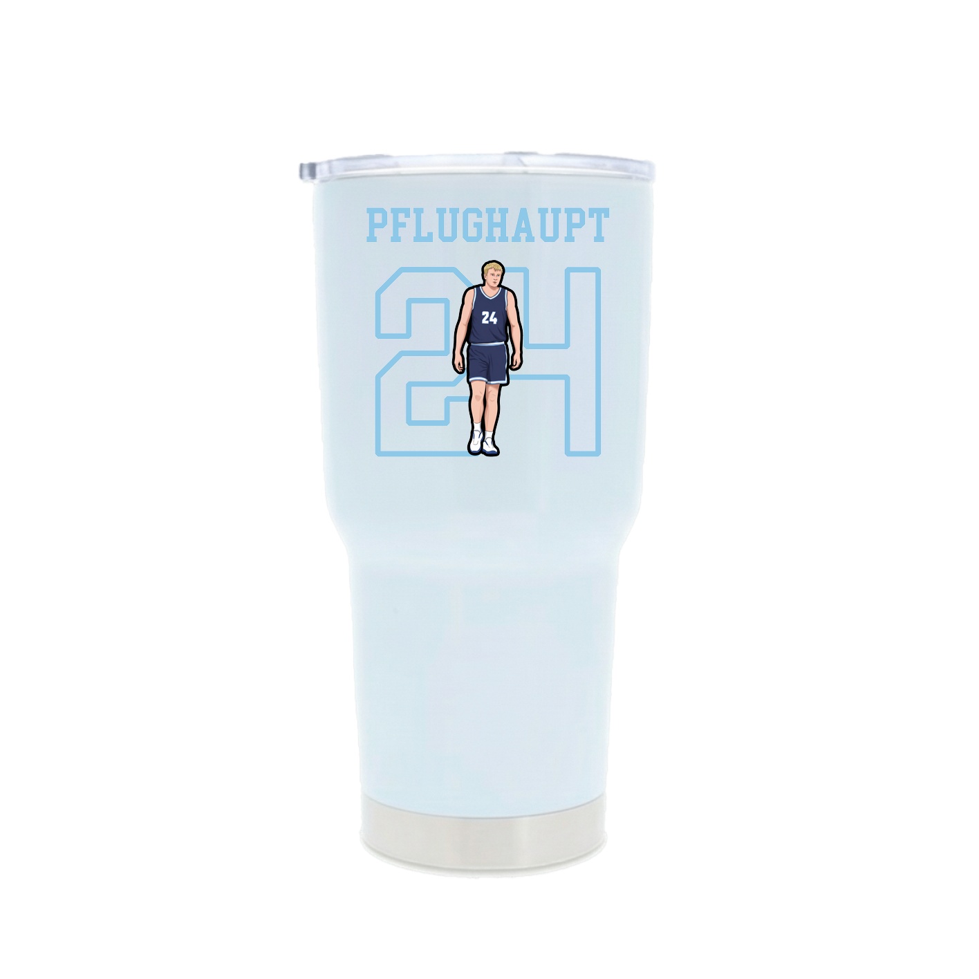 30oz Stainless Steel Tumbler — Shirsey in White