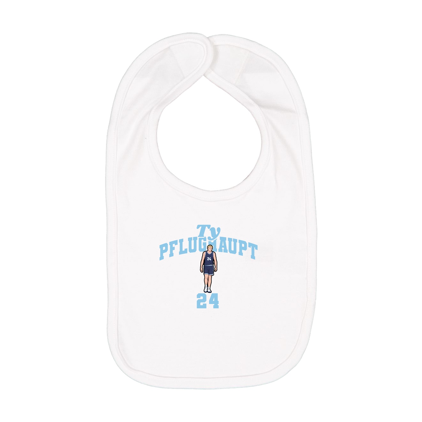 Infant Bib — Signature Arch in White