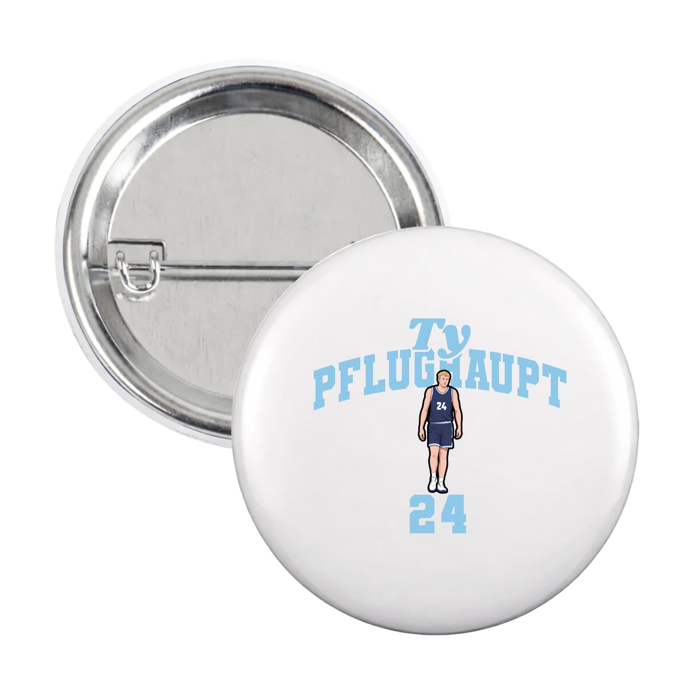 Game Day Button — Signature Arch in White